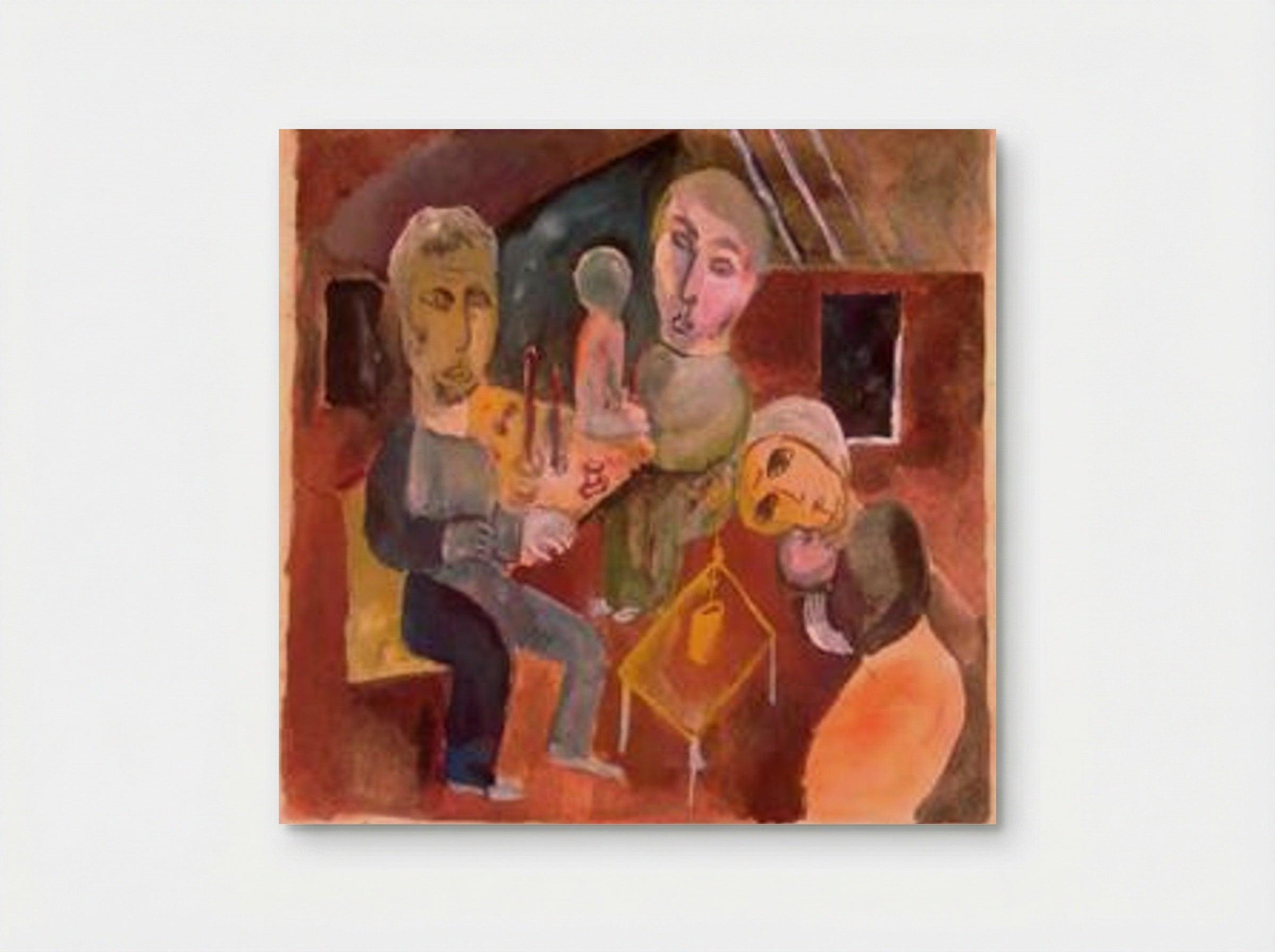 Untitled (Interior Scene with Figures) - Lasar Segall - Poster