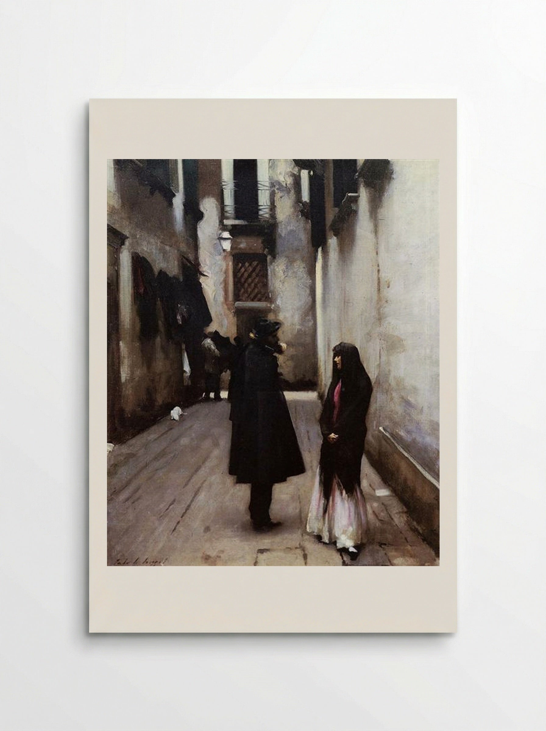 Venetian Street - John Singer Sargent - Poster