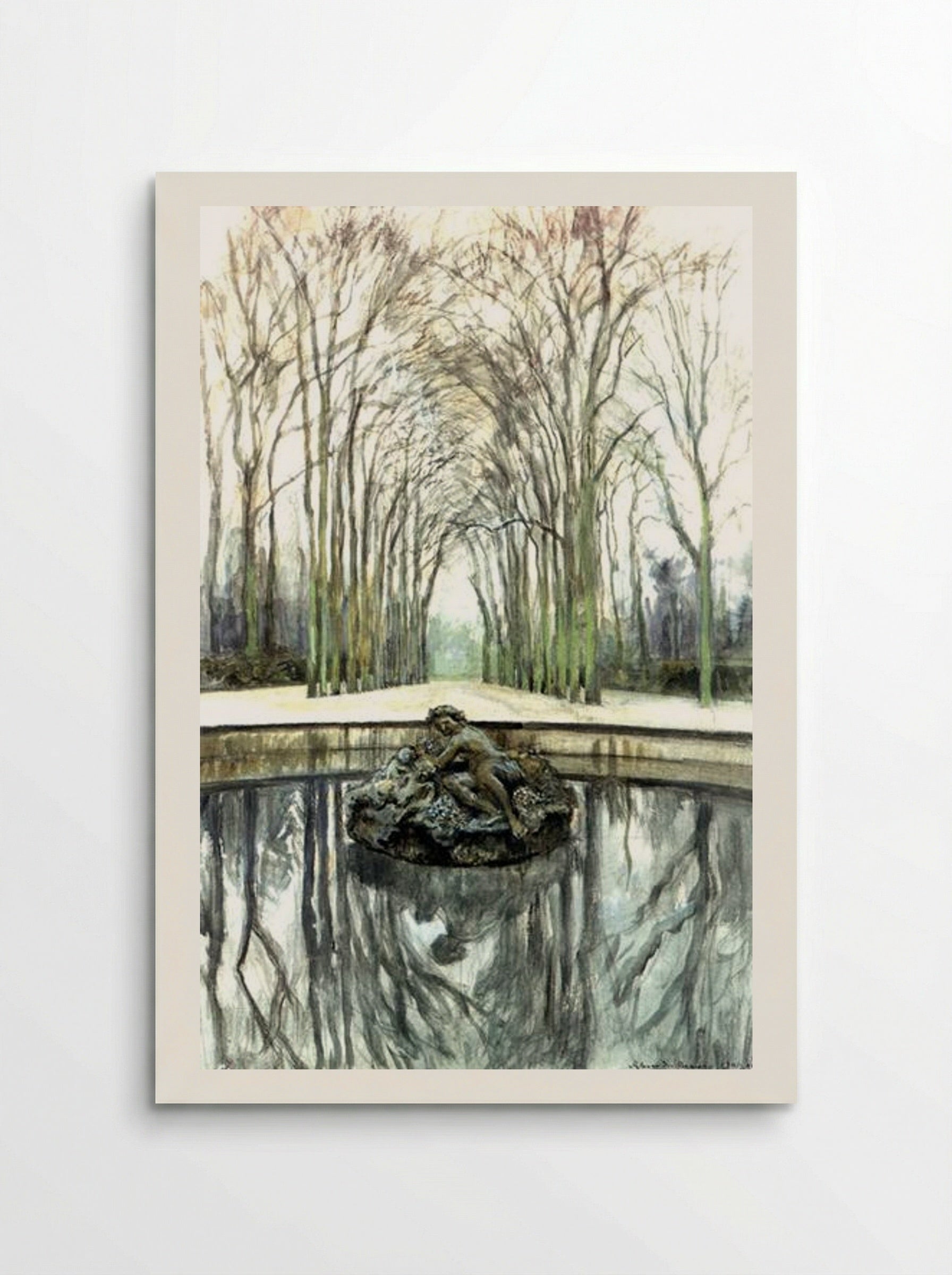 Versailles. Fountain of Bacchus in the winter - Alexandre Benois - Poster