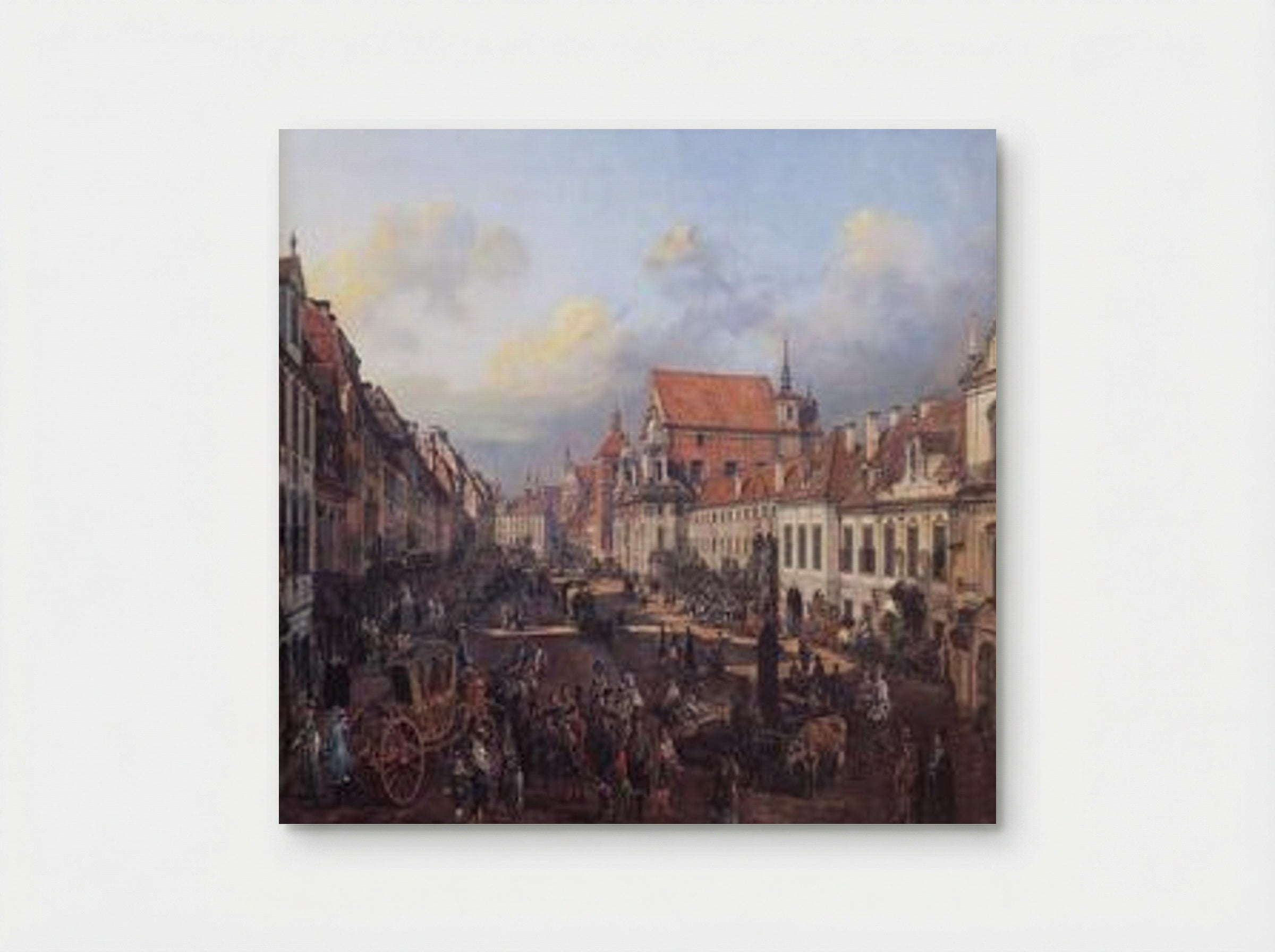 View of Cracow Suburb leading to the Castle Square - Bernardo Bellotto - Poster