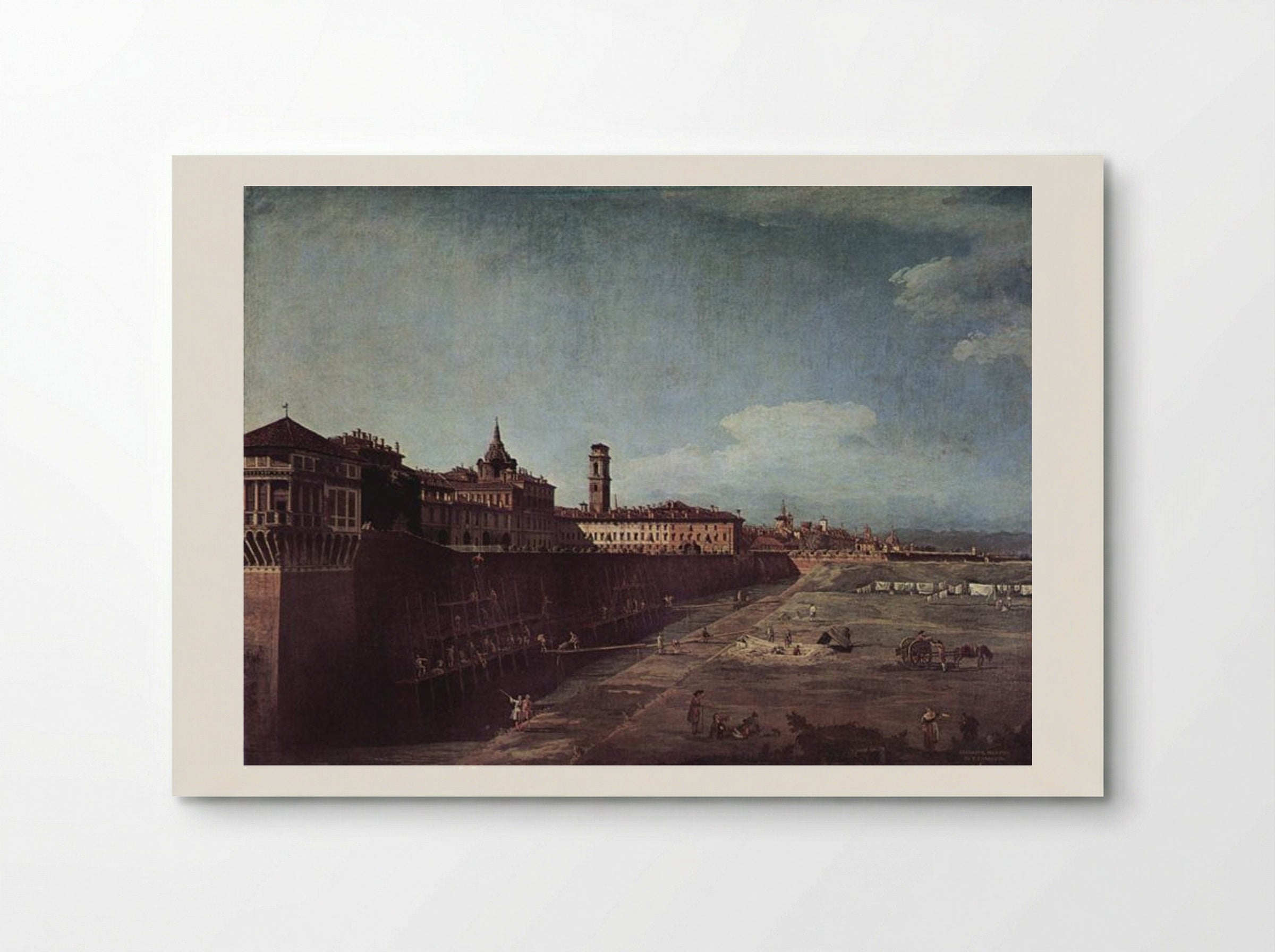 View of Turin from the Gardens of the Palazzo Reale - Bernardo Bellotto - Poster