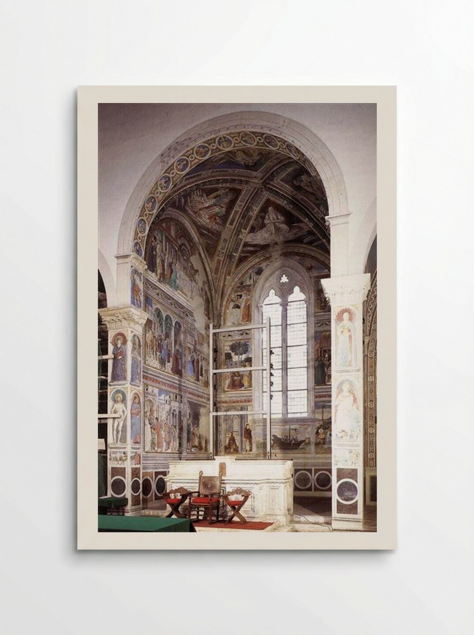 View of the Apsidal Chapel of Sant'Agostino, Cycle of St. Augustine - Benozzo Gozzoli - Poster