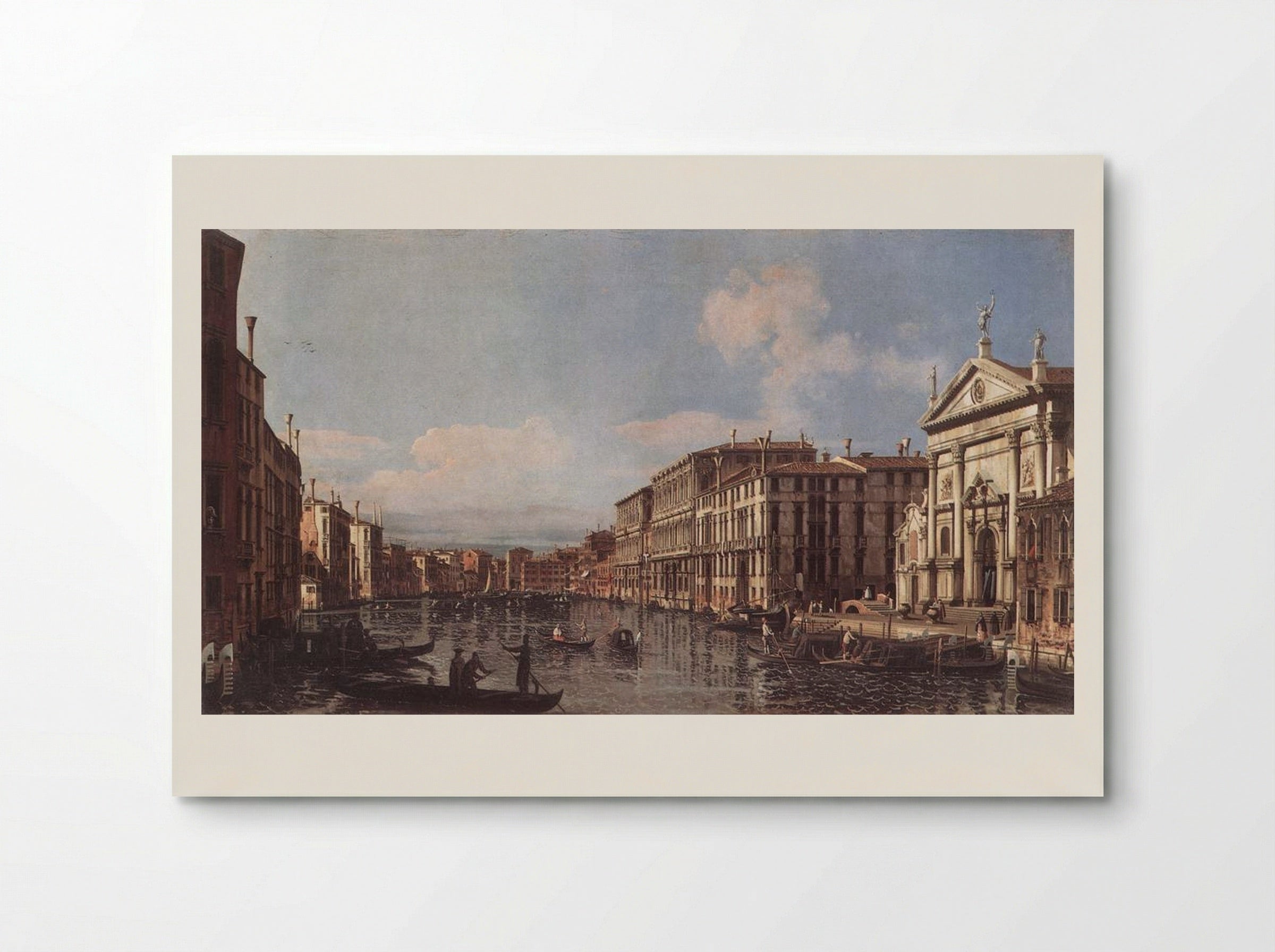 View of the Grand Canal at San Stae - Bernardo Bellotto - Poster