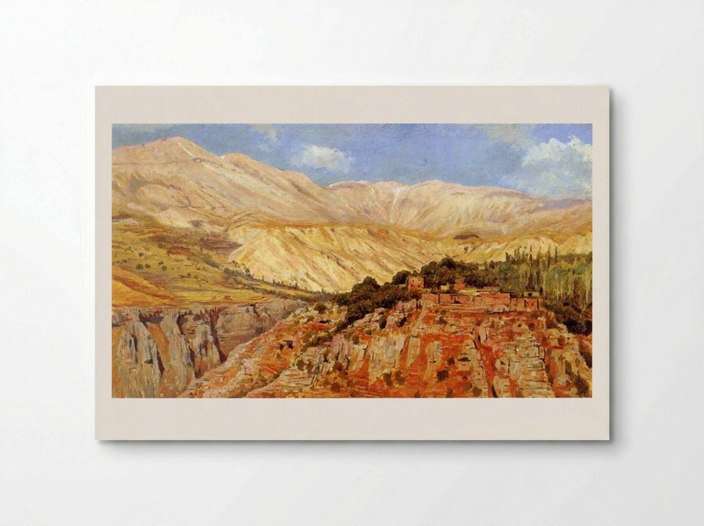 Village in Atlas Mountains, Morocco - Edwin Lord Weeks - Poster
