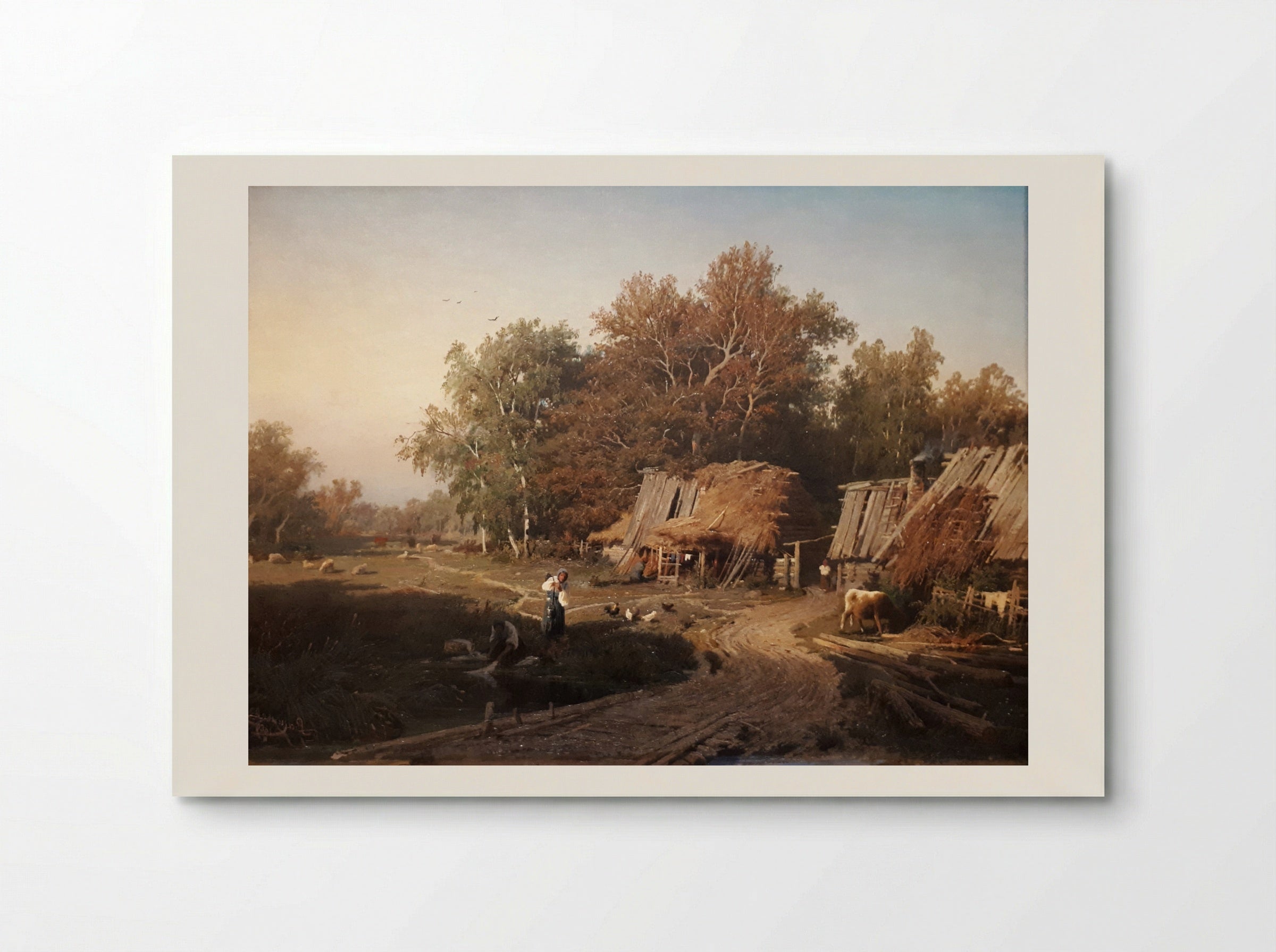 Village - Fyodor Vasilyev - Poster