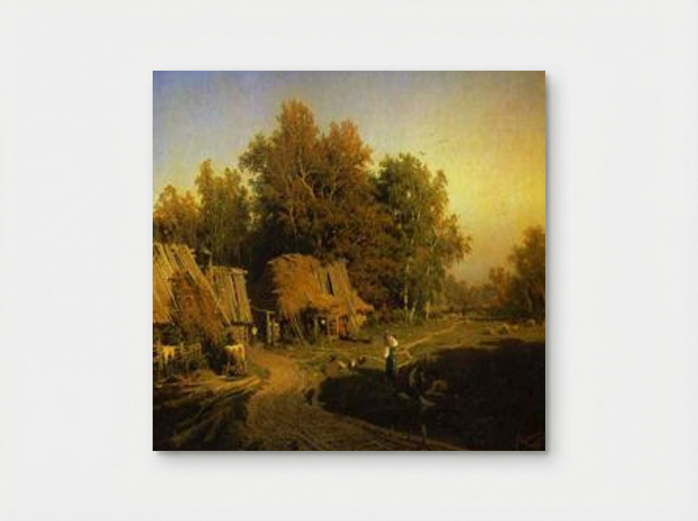 Village - Fyodor Vasilyev - Poster