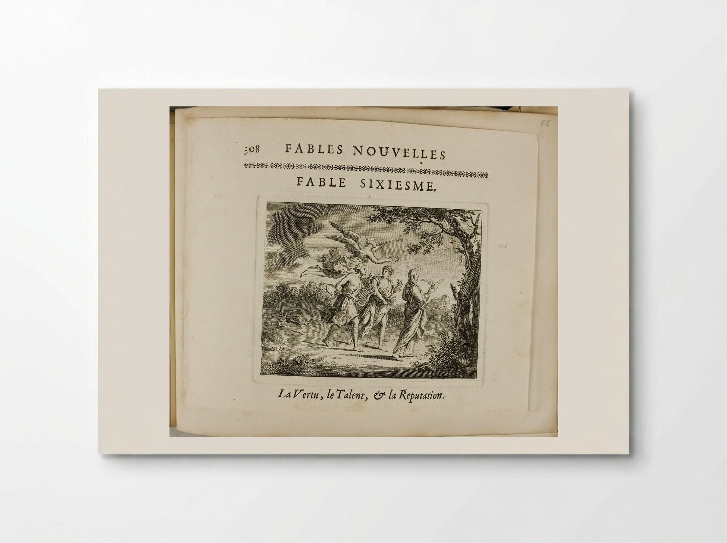 Virtue, Talent, and Reputation - Claude Gillot - Poster