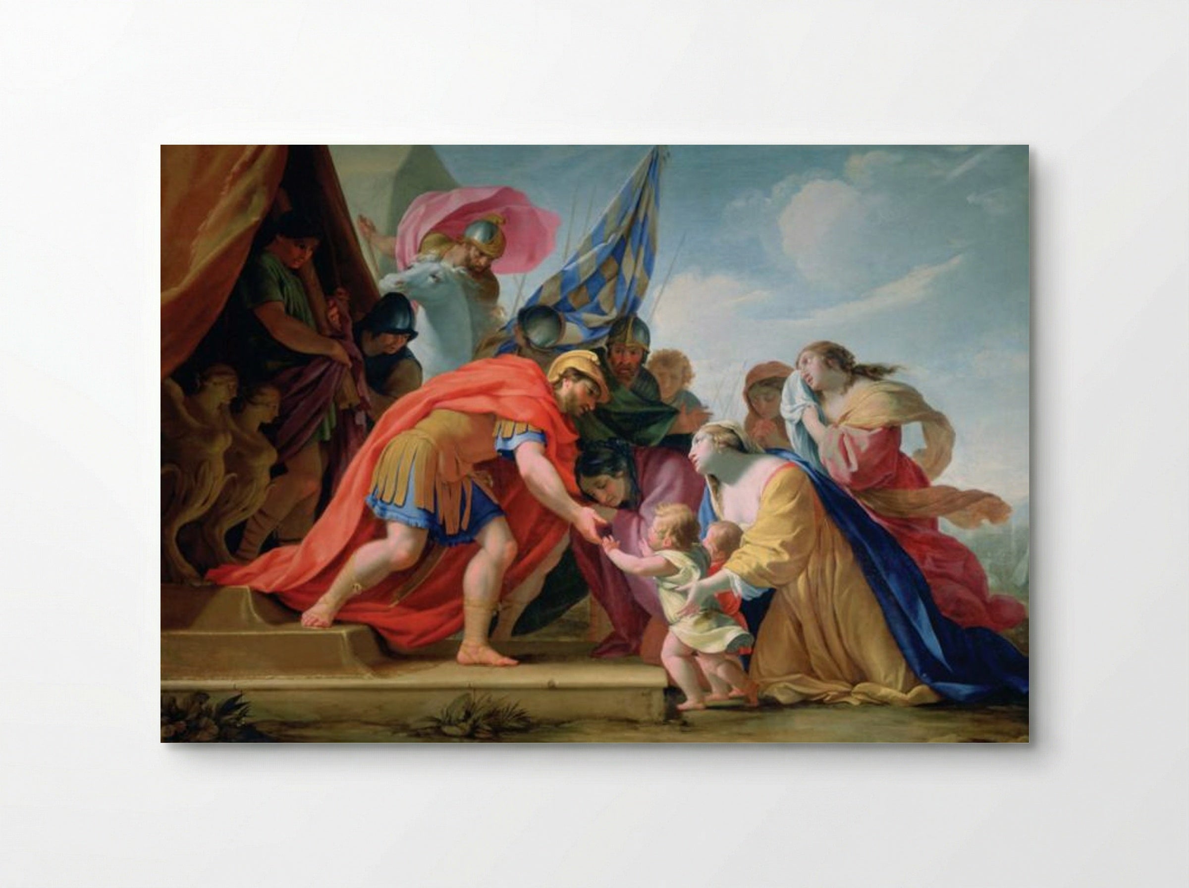 Volumnia and Verturia Before Coriolanus - Eustache Le Sueur - Poster