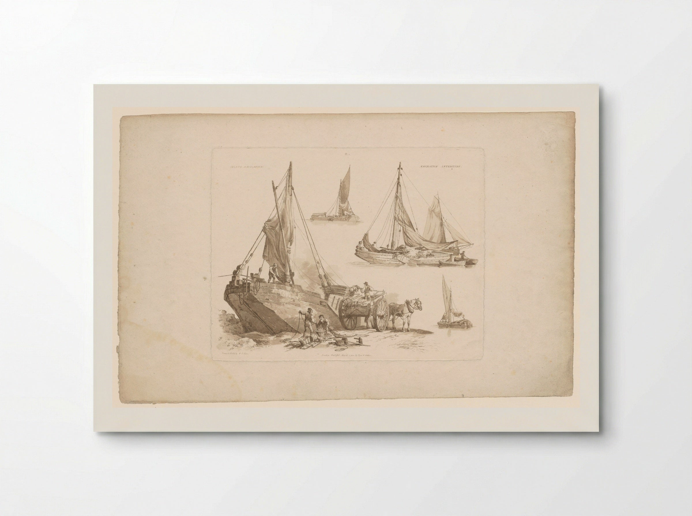 Vrachtschepen (Navigation Intérieure) - John Hill - Poster