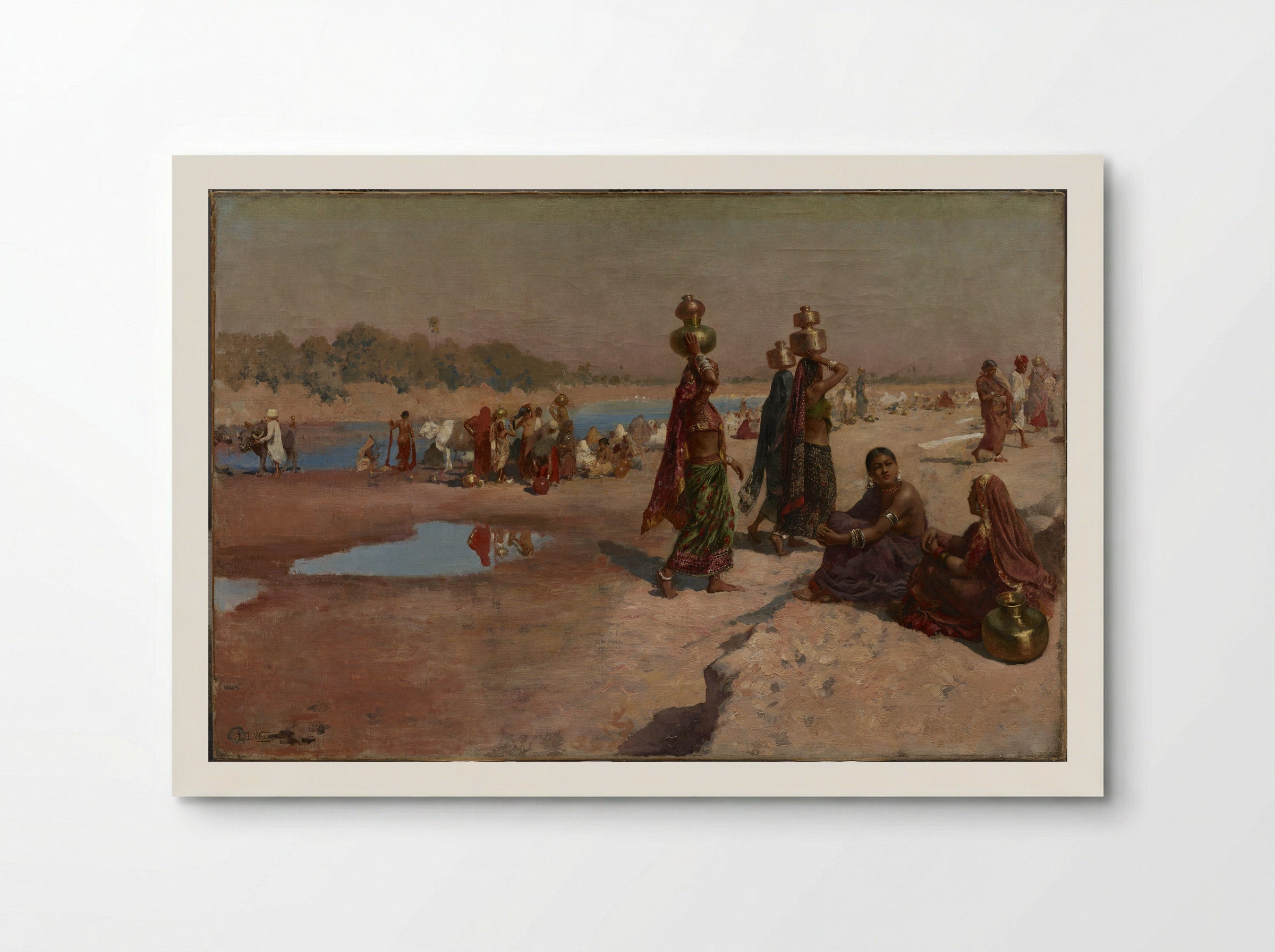 Water Carriers Of The Ganges - Edwin Lord Weeks - Poster