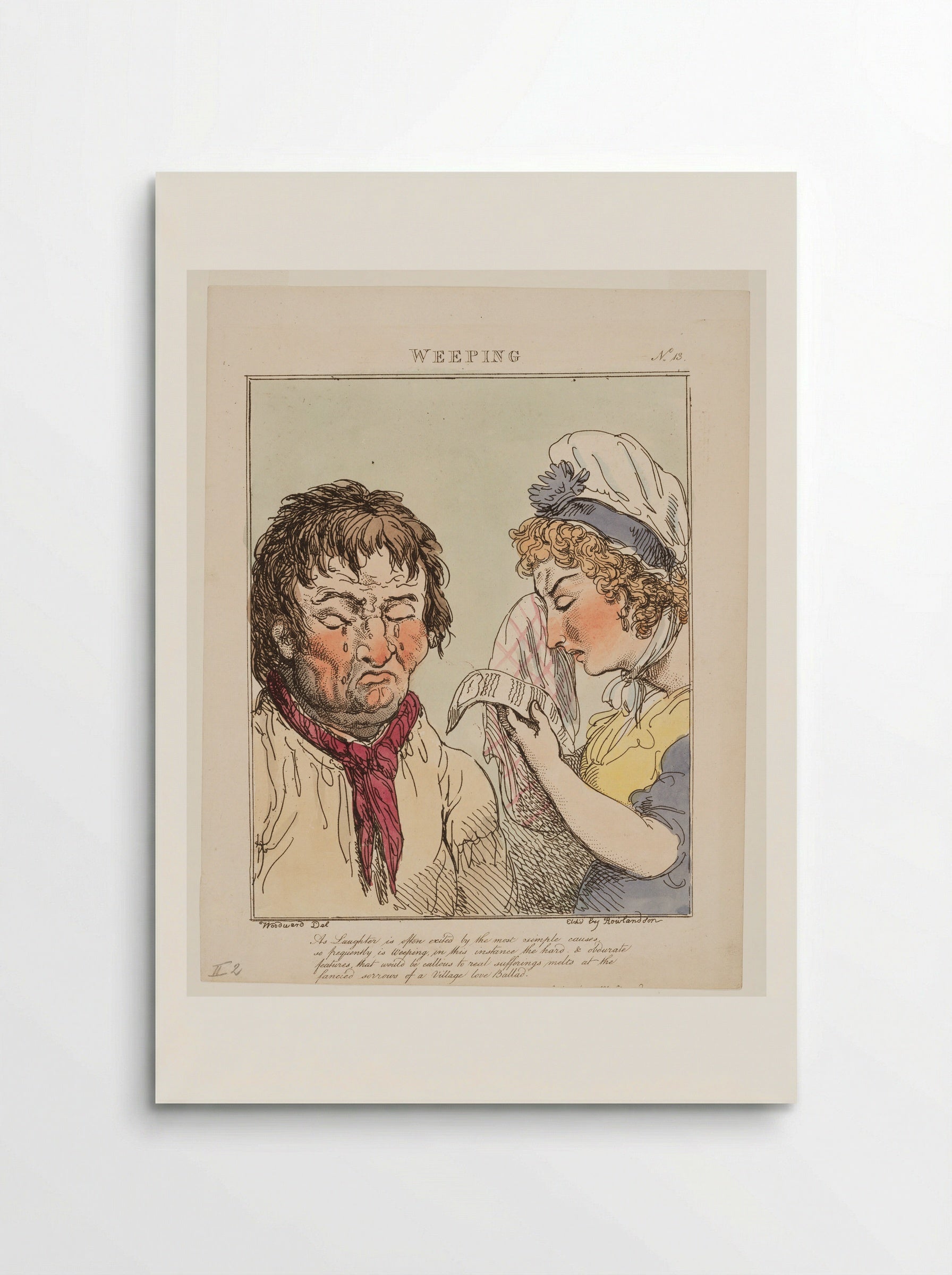 Weeping - Thomas Rowlandson - Poster