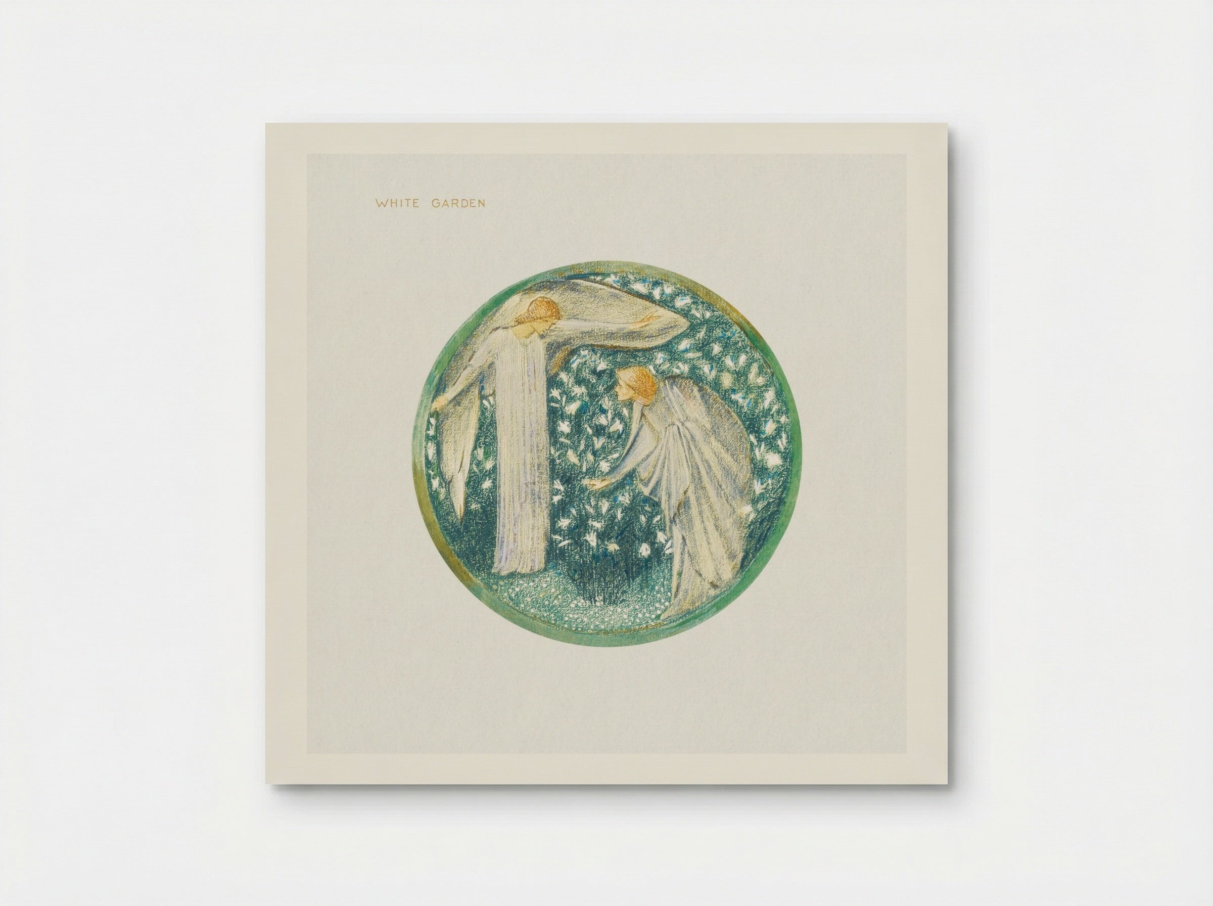 White Garden from The Flower Book - Edward Burne-Jones - Poster