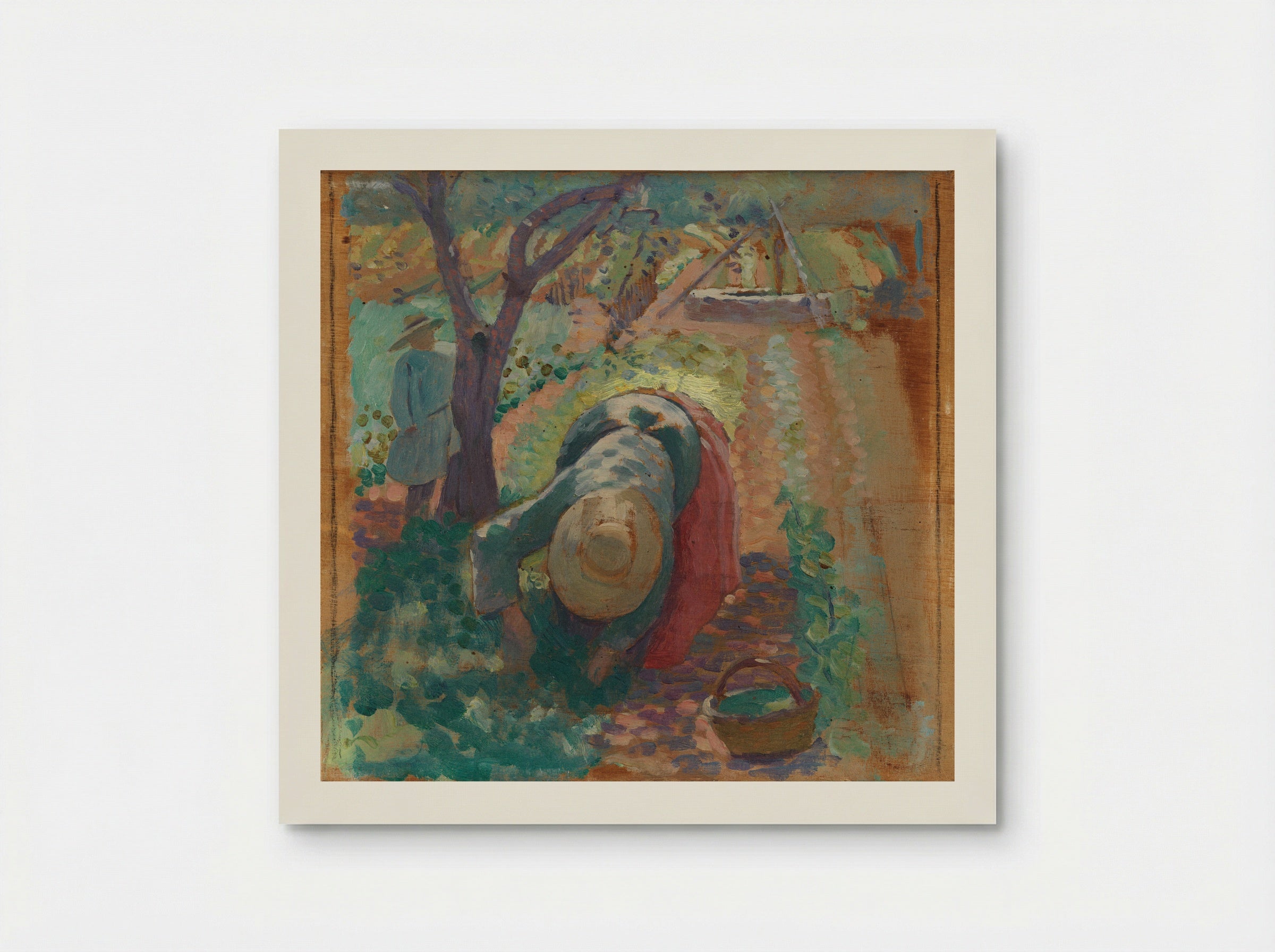 Woman Harvesting Vegetables - Henri-Edmond Cross - Poster