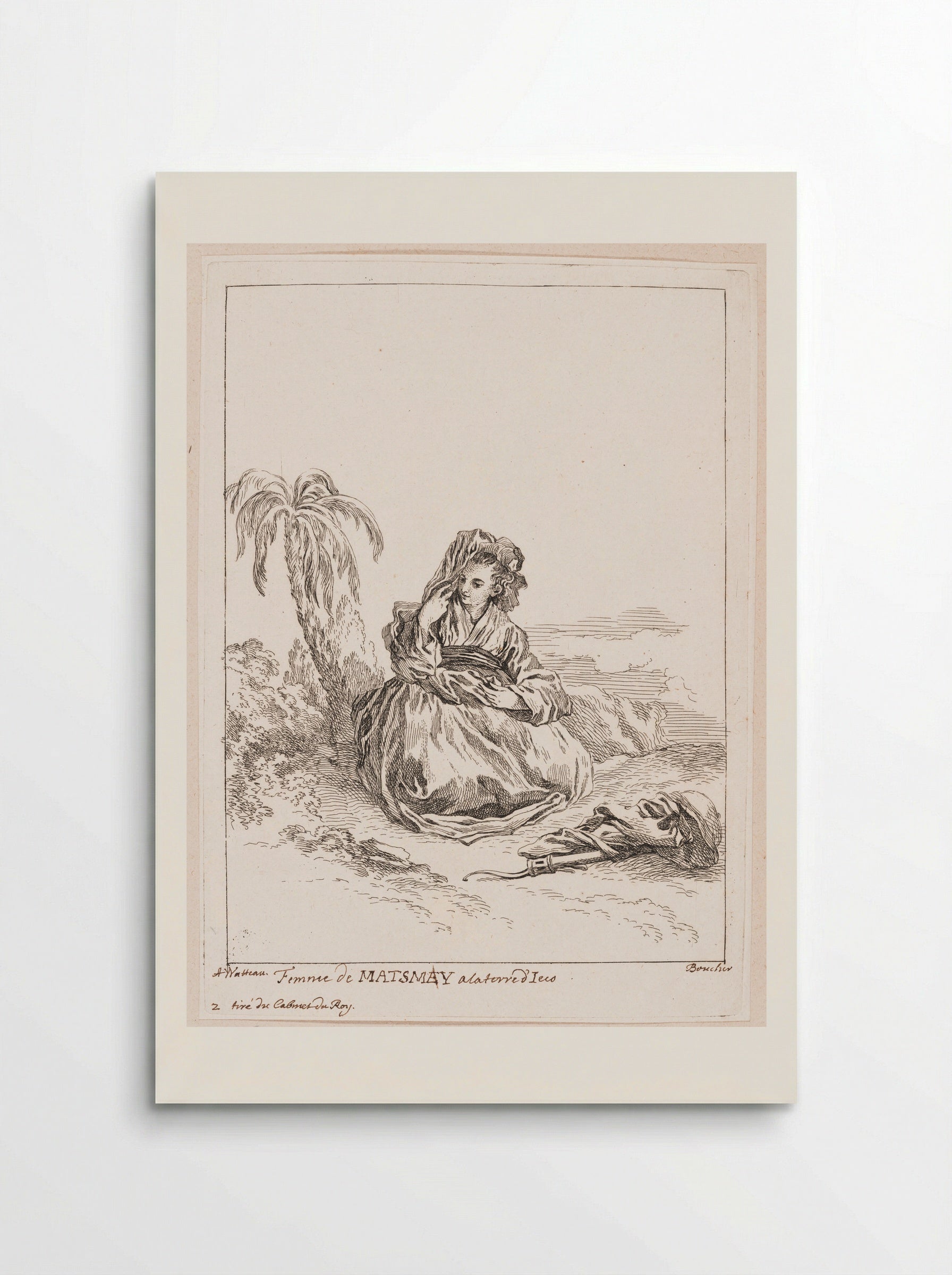 Woman from Matsmey in the Land of D'ieço - François Boucher - Poster