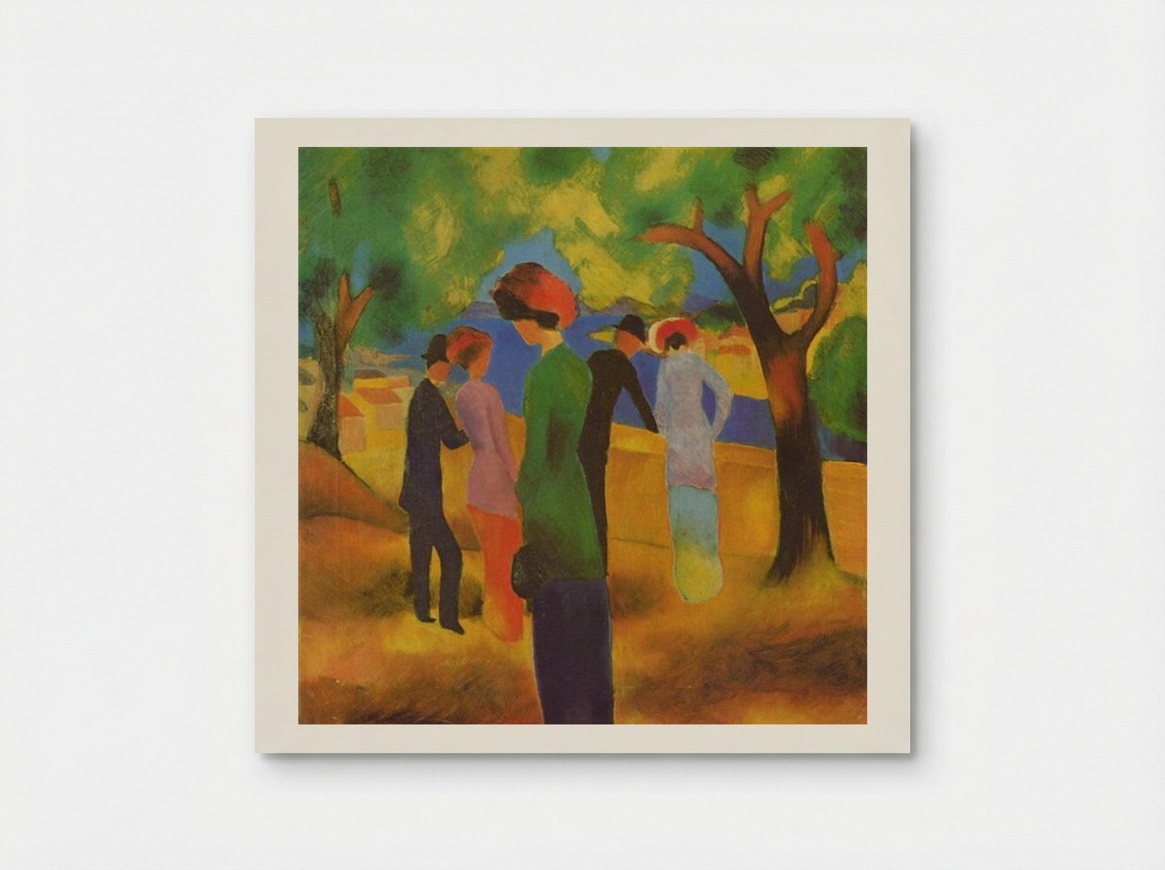Woman in a Green Jacket - August Macke - Poster