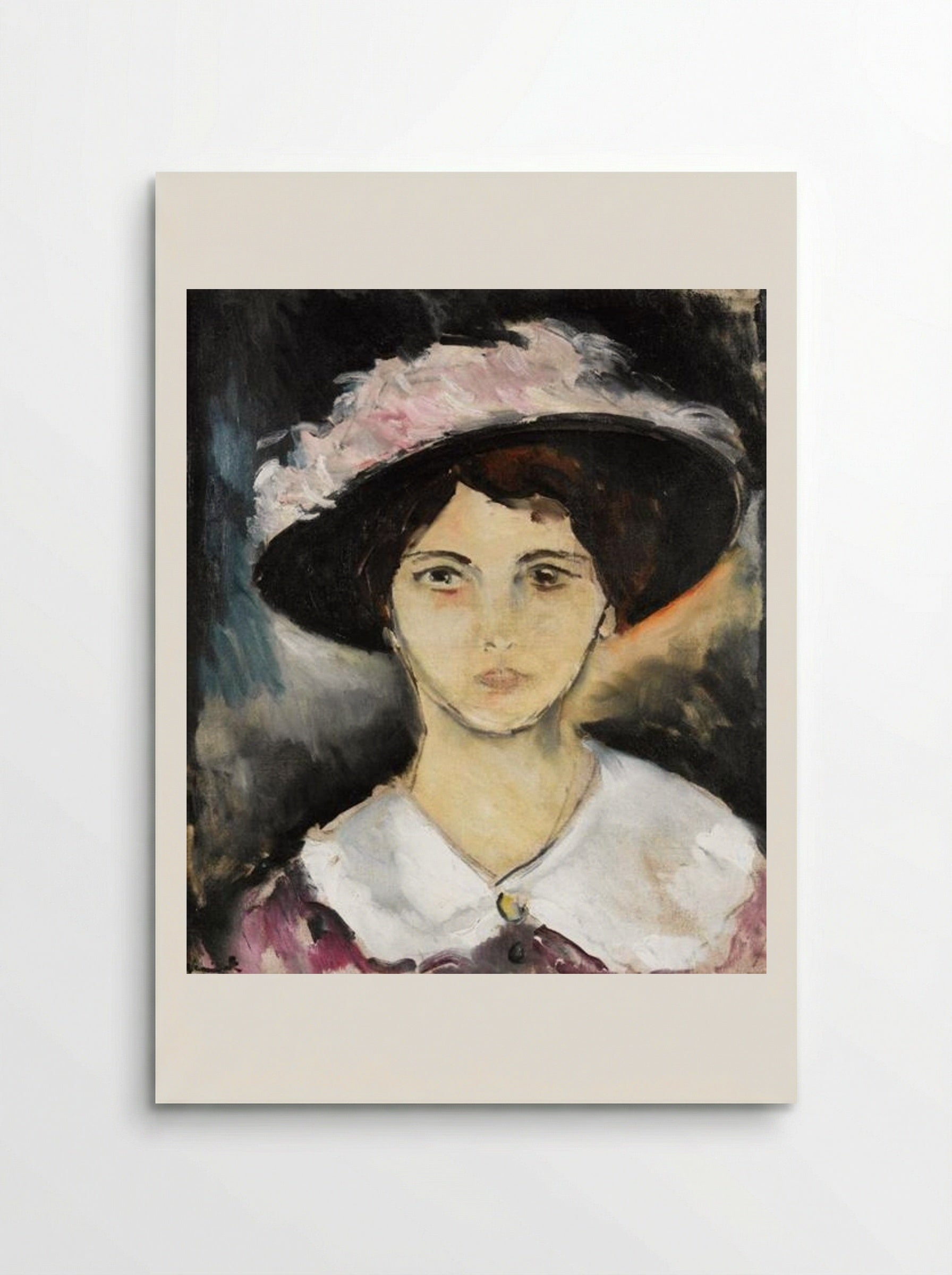 Woman in a Pink Hat - Maurice de Vlaminck - Poster
