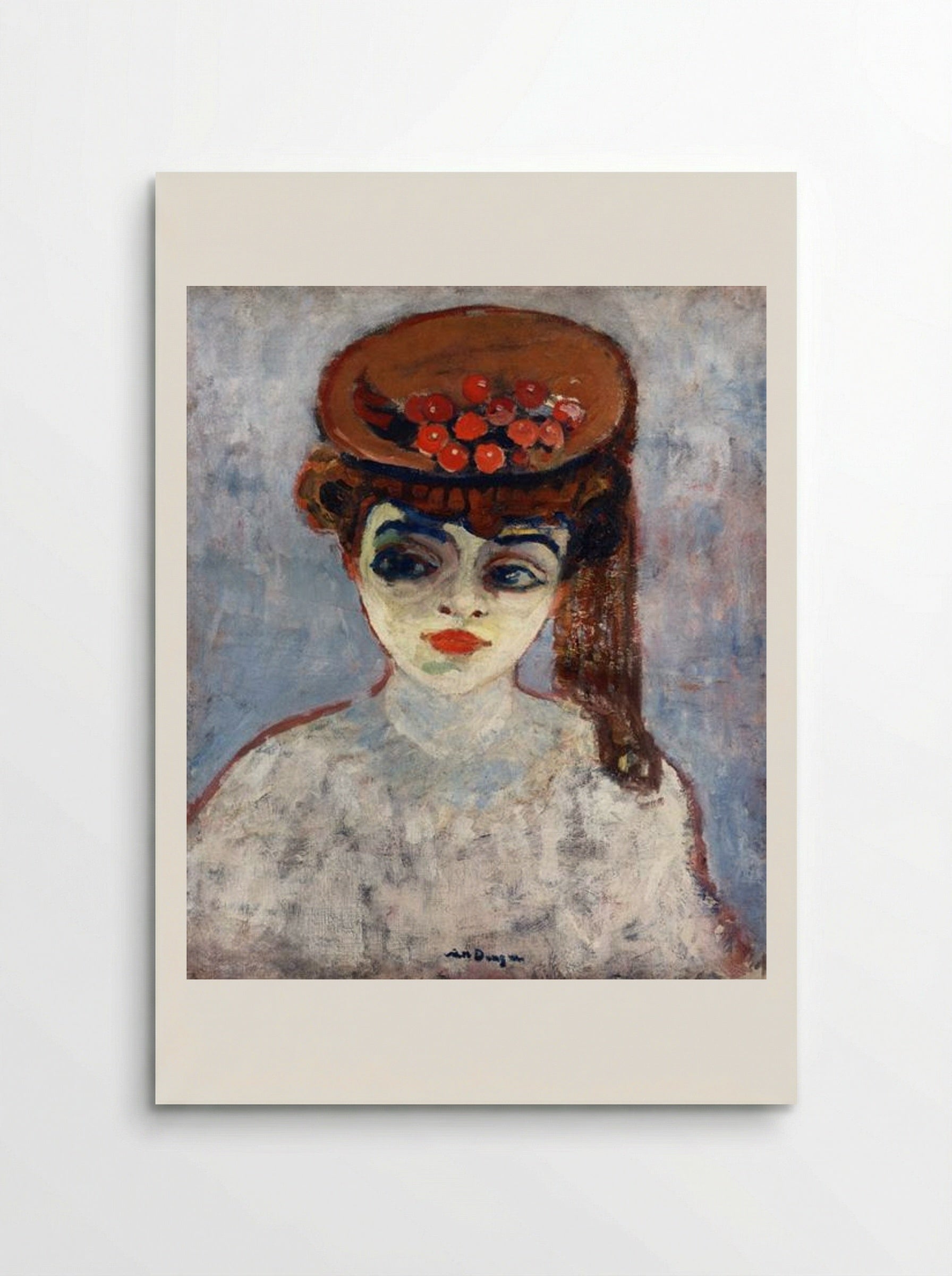 Woman with Cherries on Her Hat - Kees van Dongen - Poster