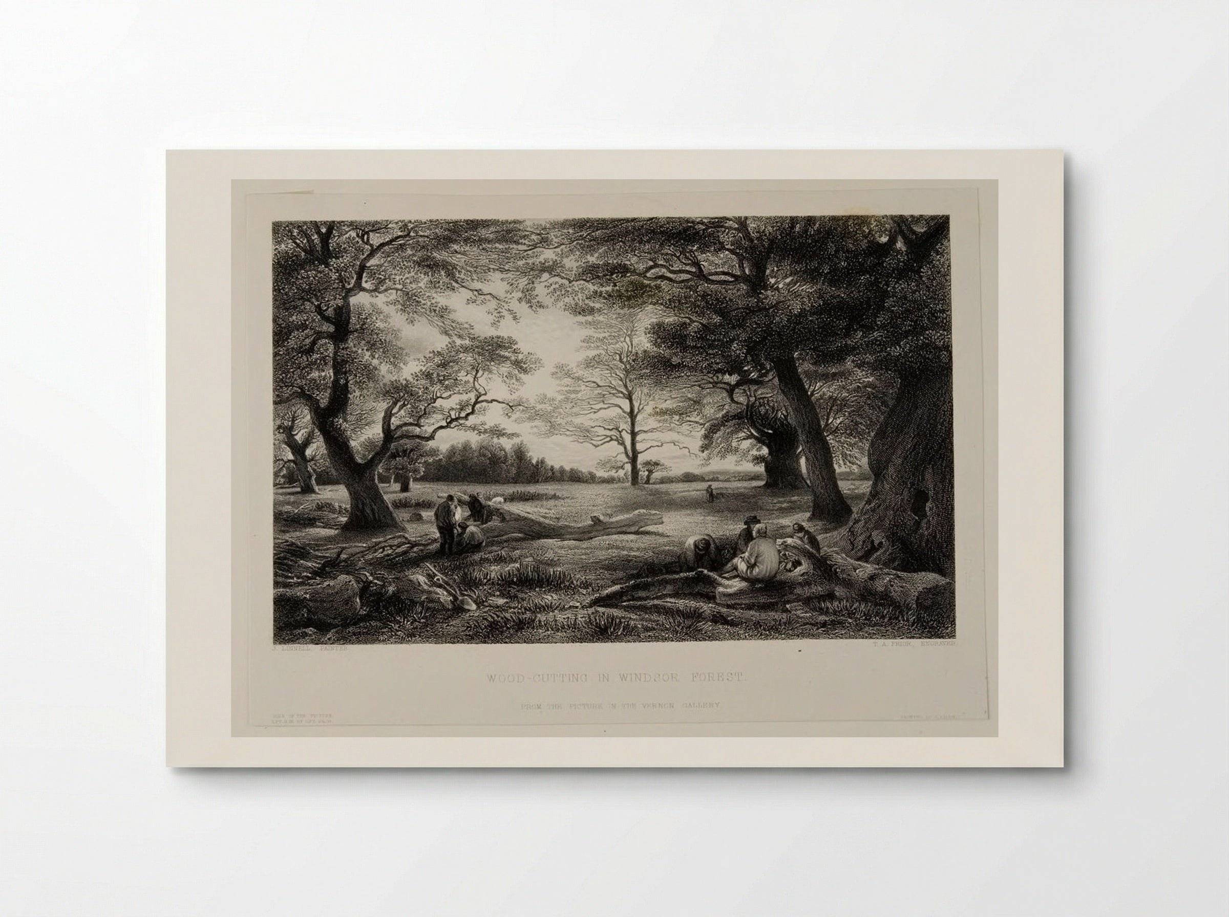 Wood-cutting in Windsor Forest - Thomas Abel Prior - Poster