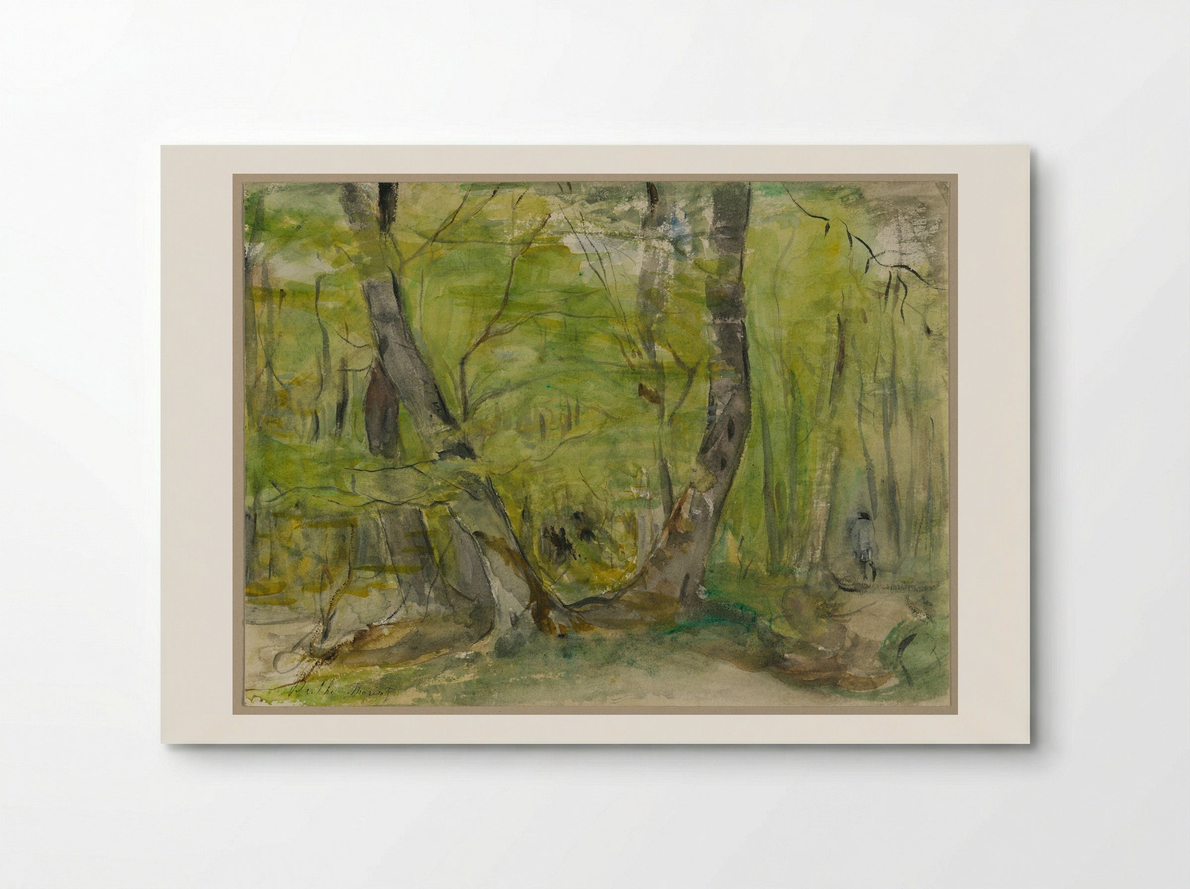 Wooded Landscape - Berthe Morisot - Poster