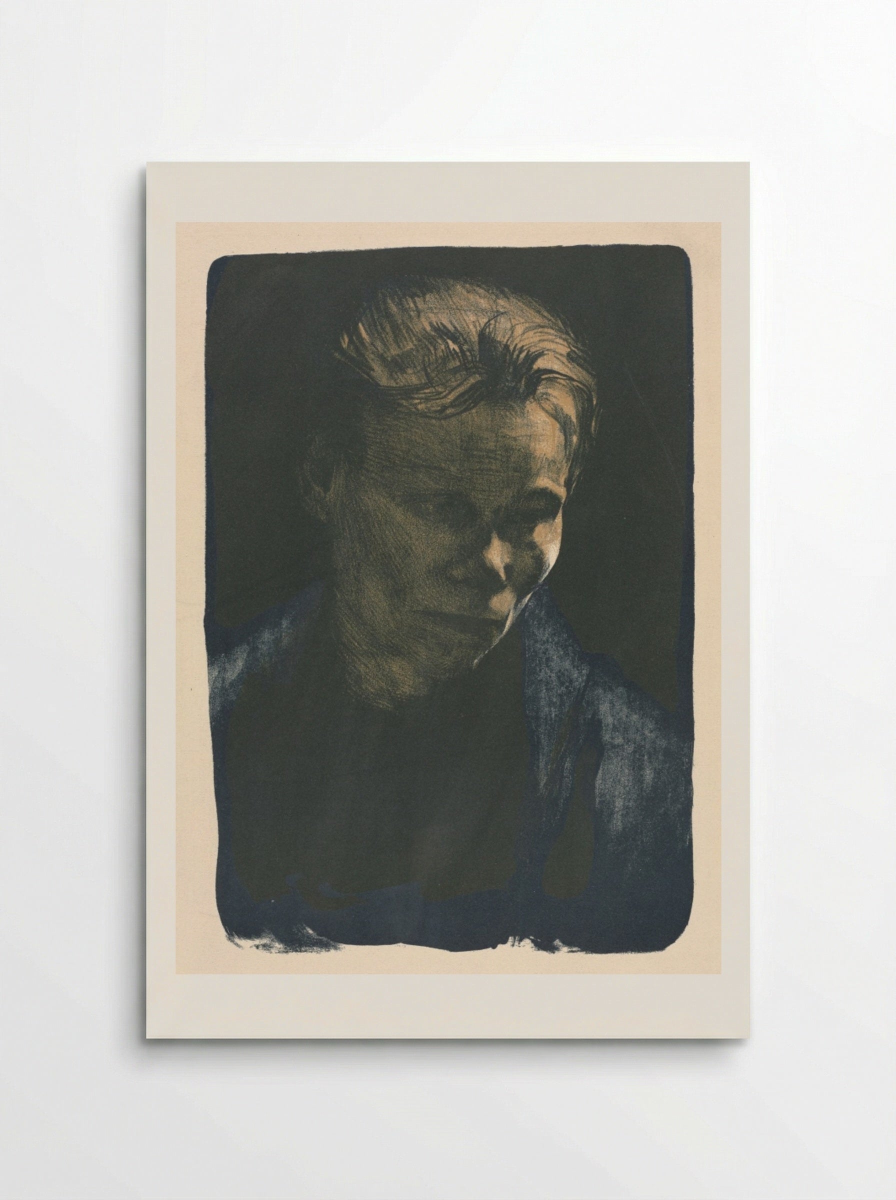 Working Woman with Blue Shawl - Käthe Kollwitz - Poster