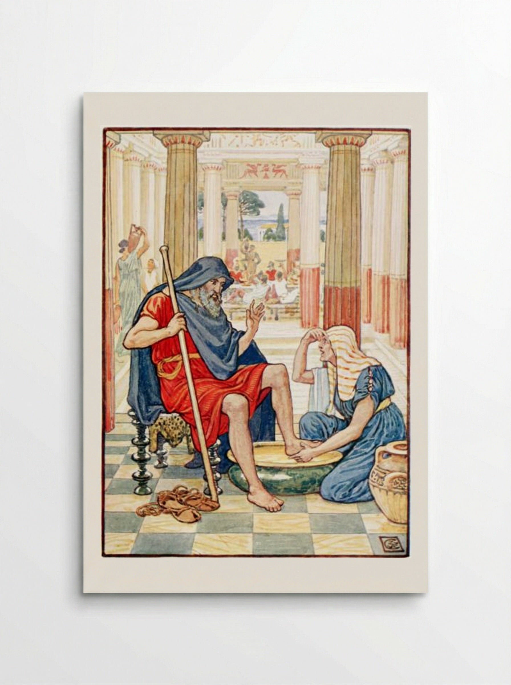 Yea, Verily, thou art odysseus - Walter Crane - Poster