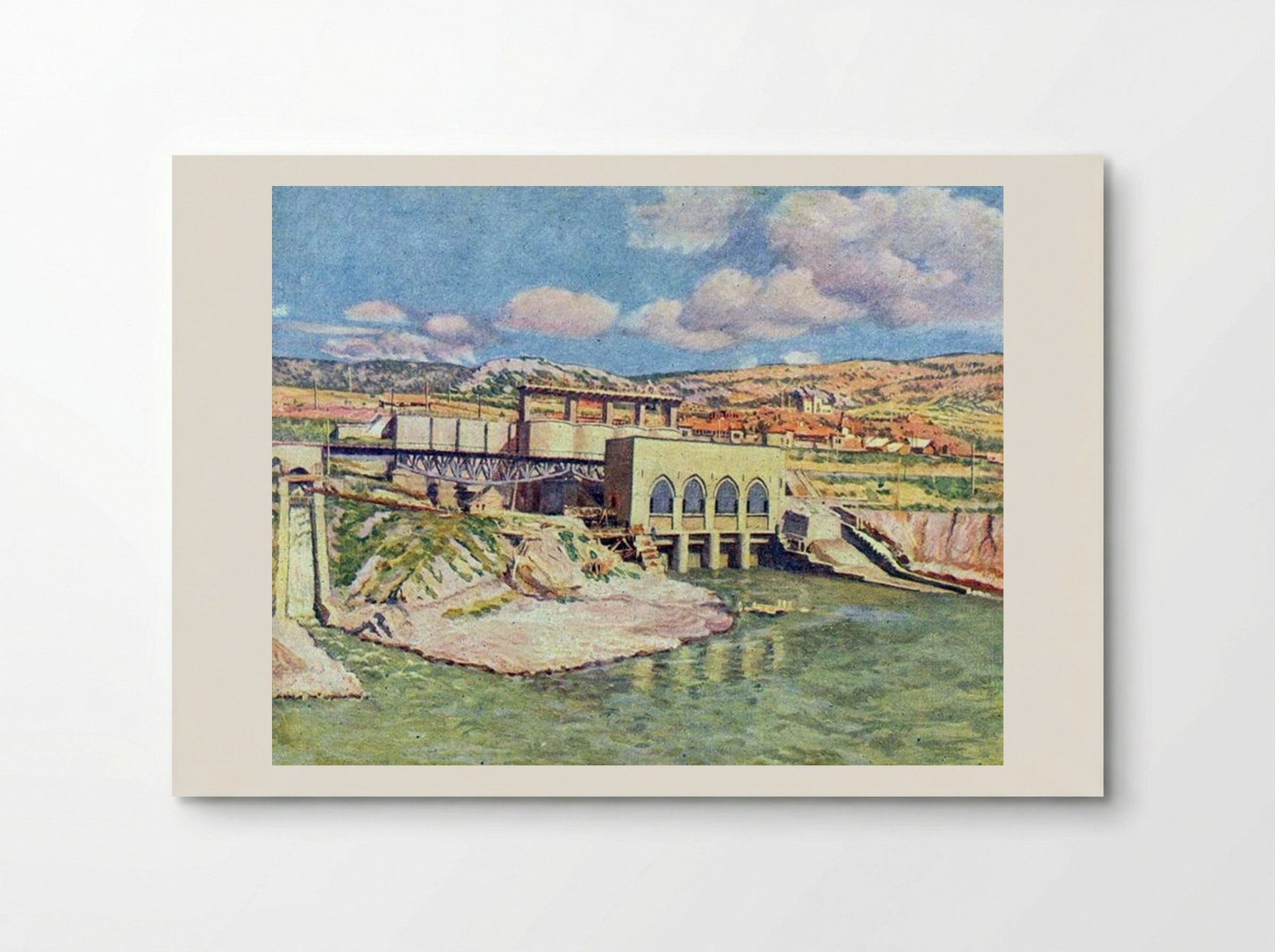 ZAGES (Transcaucasian Hydroelectric Station) - Ilya Mashkov - Poster