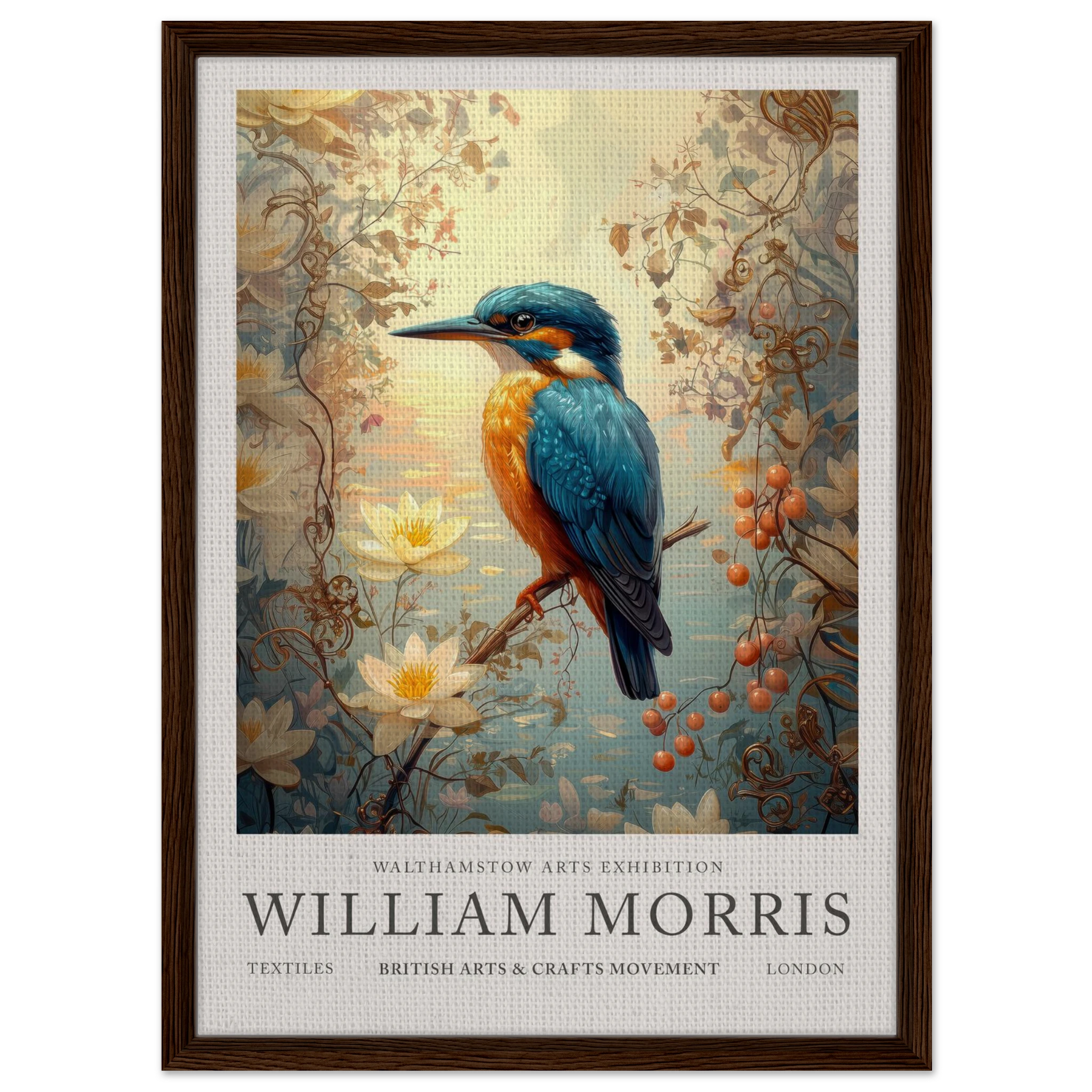 Kingfisher Calm - William Morris