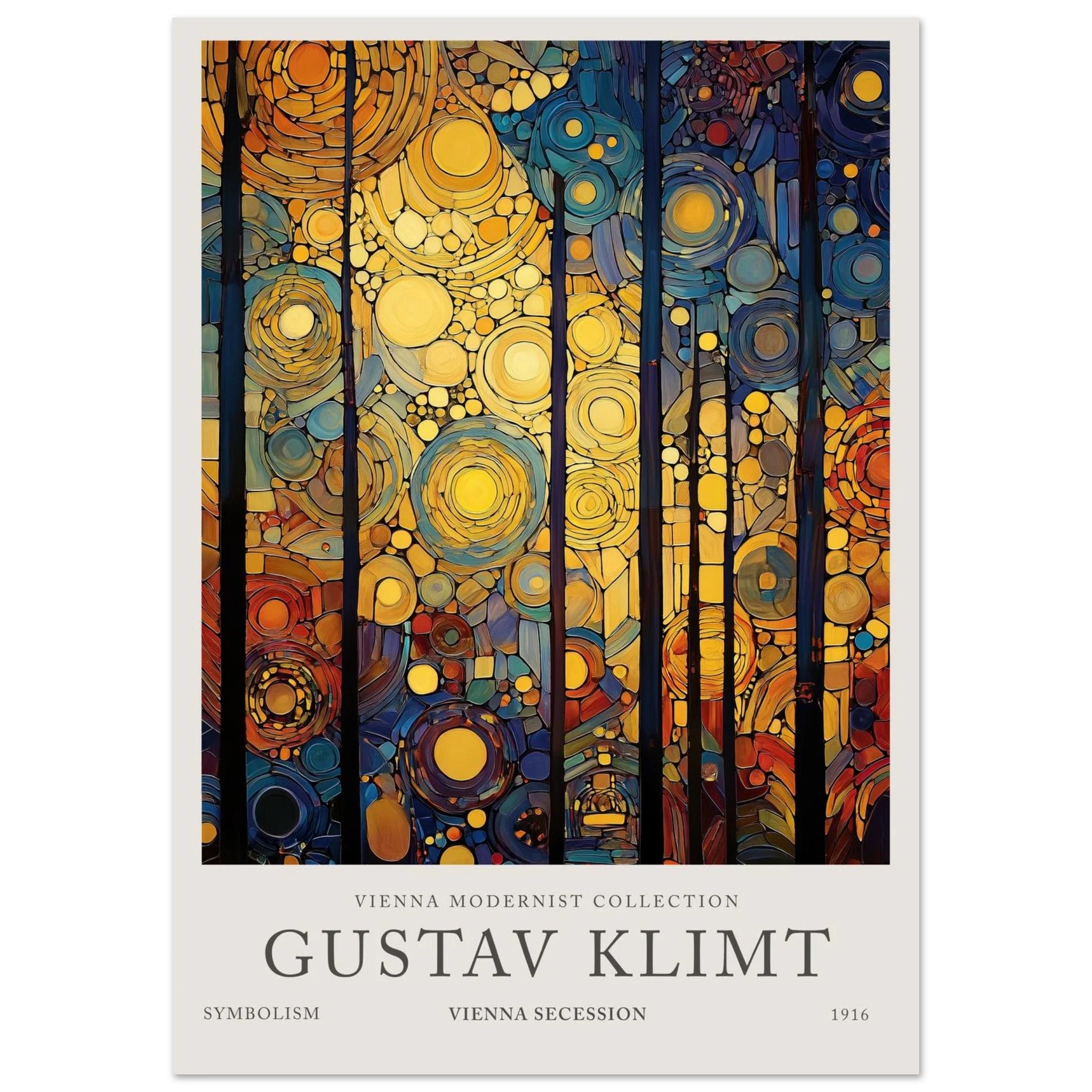 Twilight Forest Bloom - Gustav Klimt