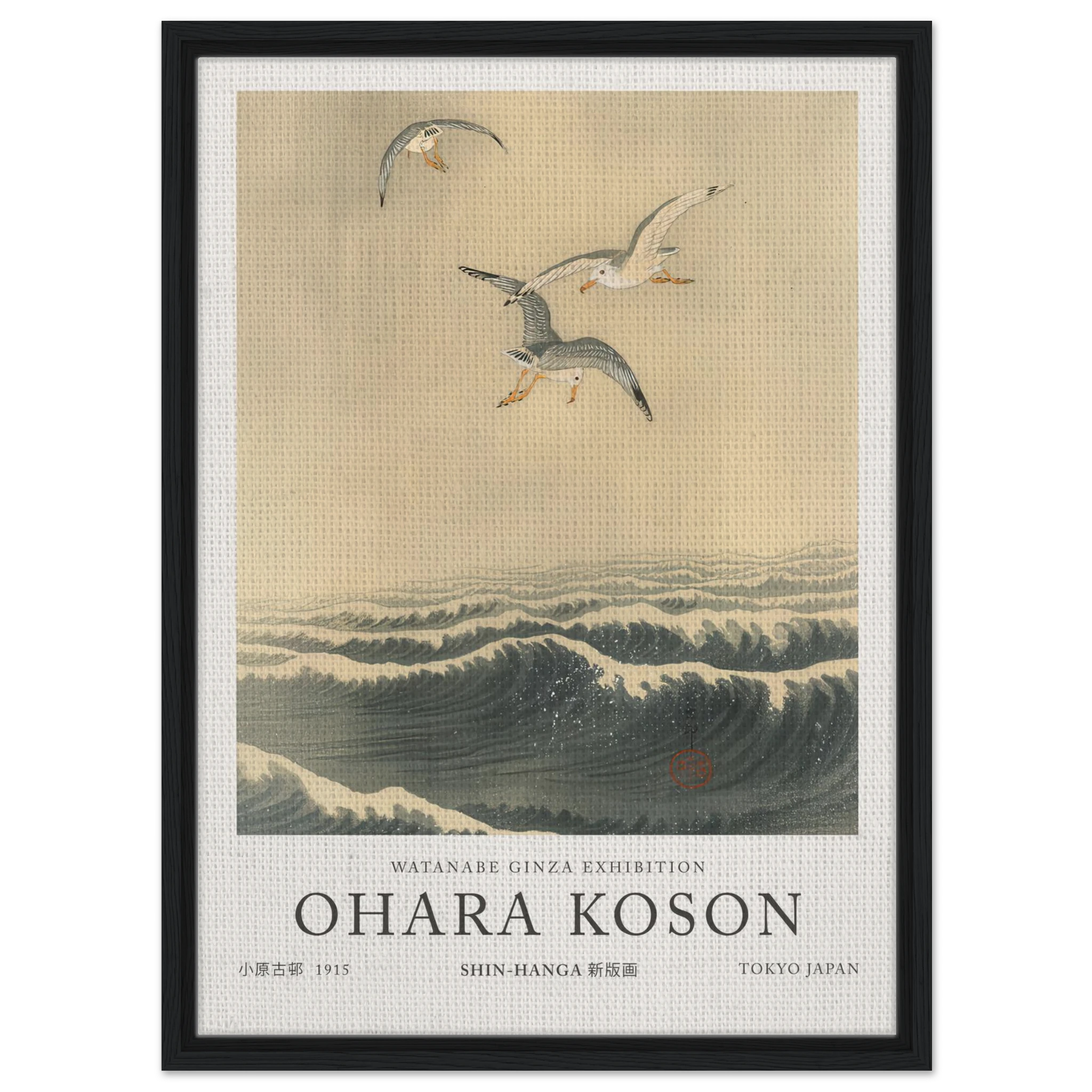 Seagulls Over The Waves - Ohara Koson