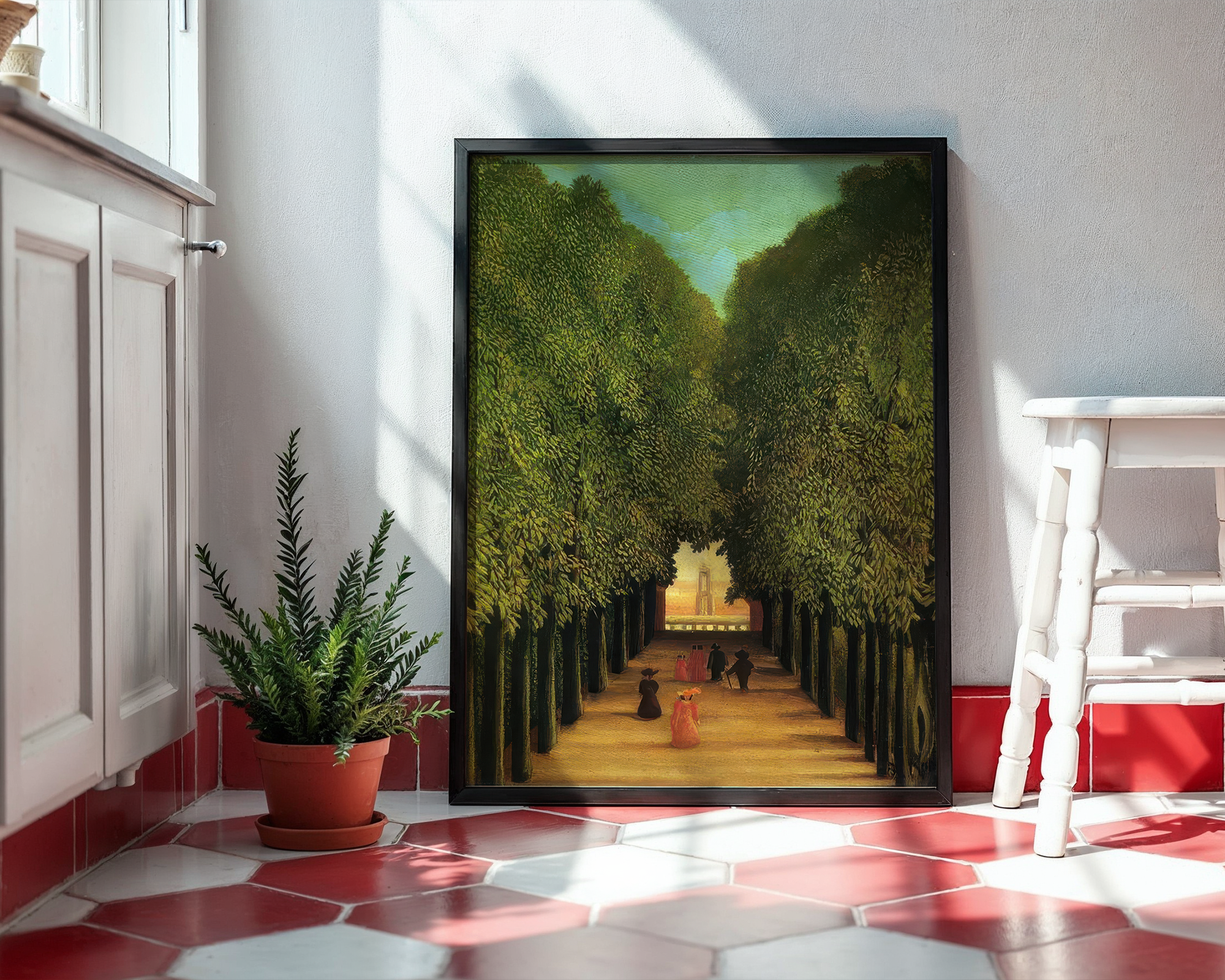 alleyway-in-the-park-of-saint-cloud-henri-rousseau-1908 mockup