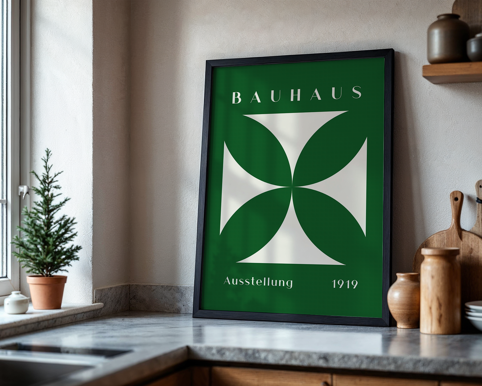 bauhaus-green-crossform-1919 mockup