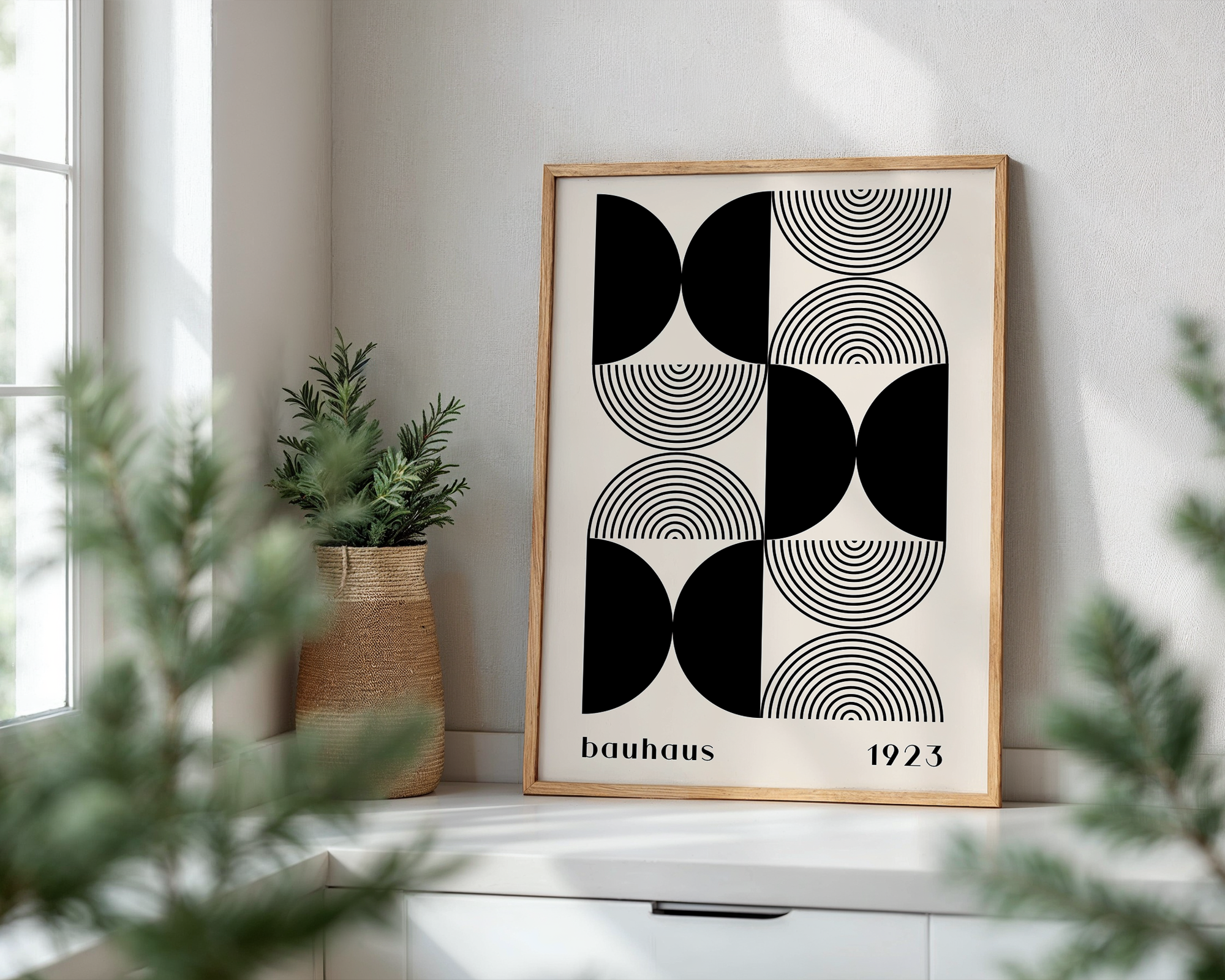 bauhaus-halves-lines-black-and-cream-1923 mockup