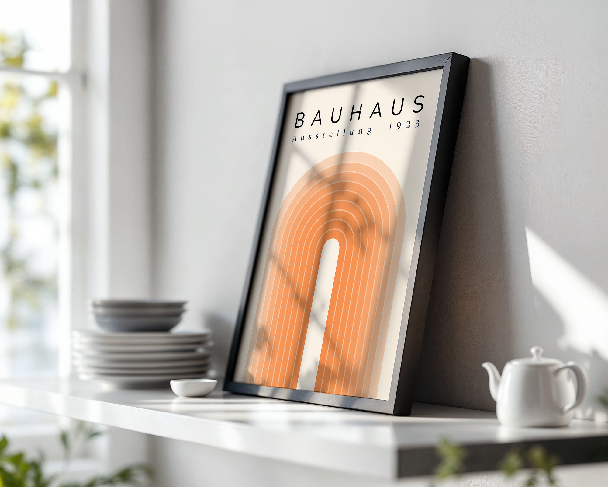 bauhaus-sunset-arch-1923-exhibition-poster mockup
