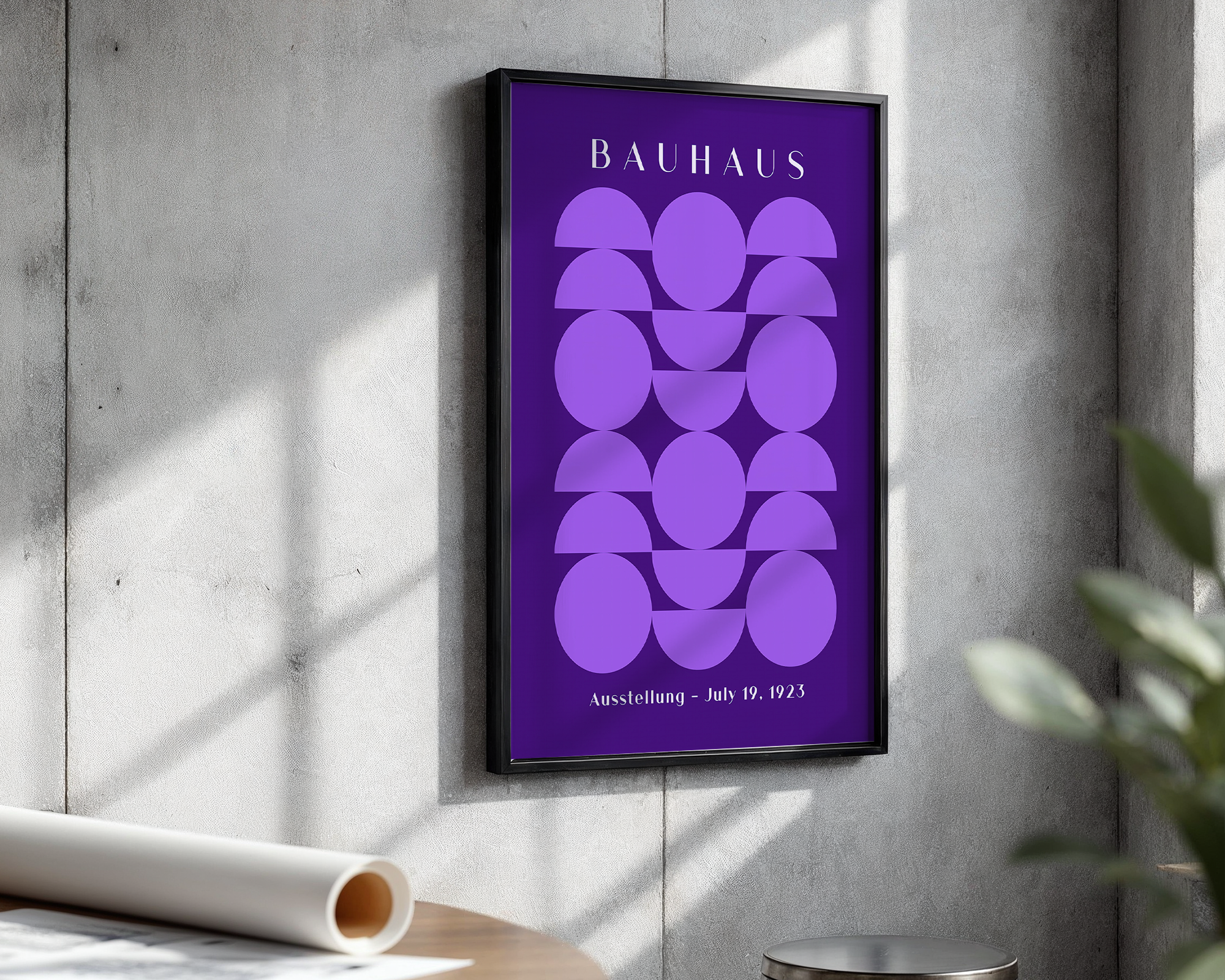 bauhaus-symmetry-in-violet-geometric-poster mockup