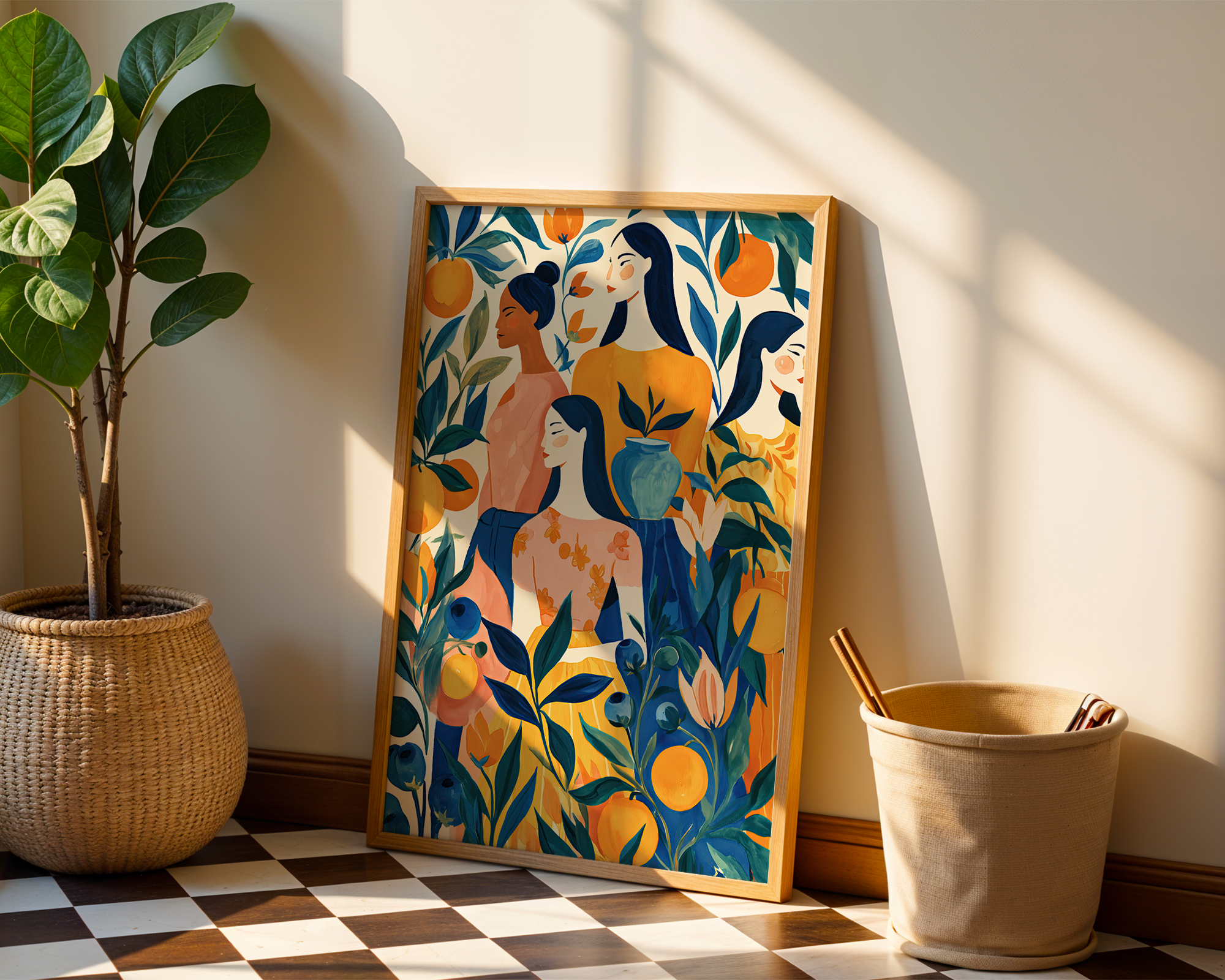 citrus-garden-muse-botanical-wall-art mockup
