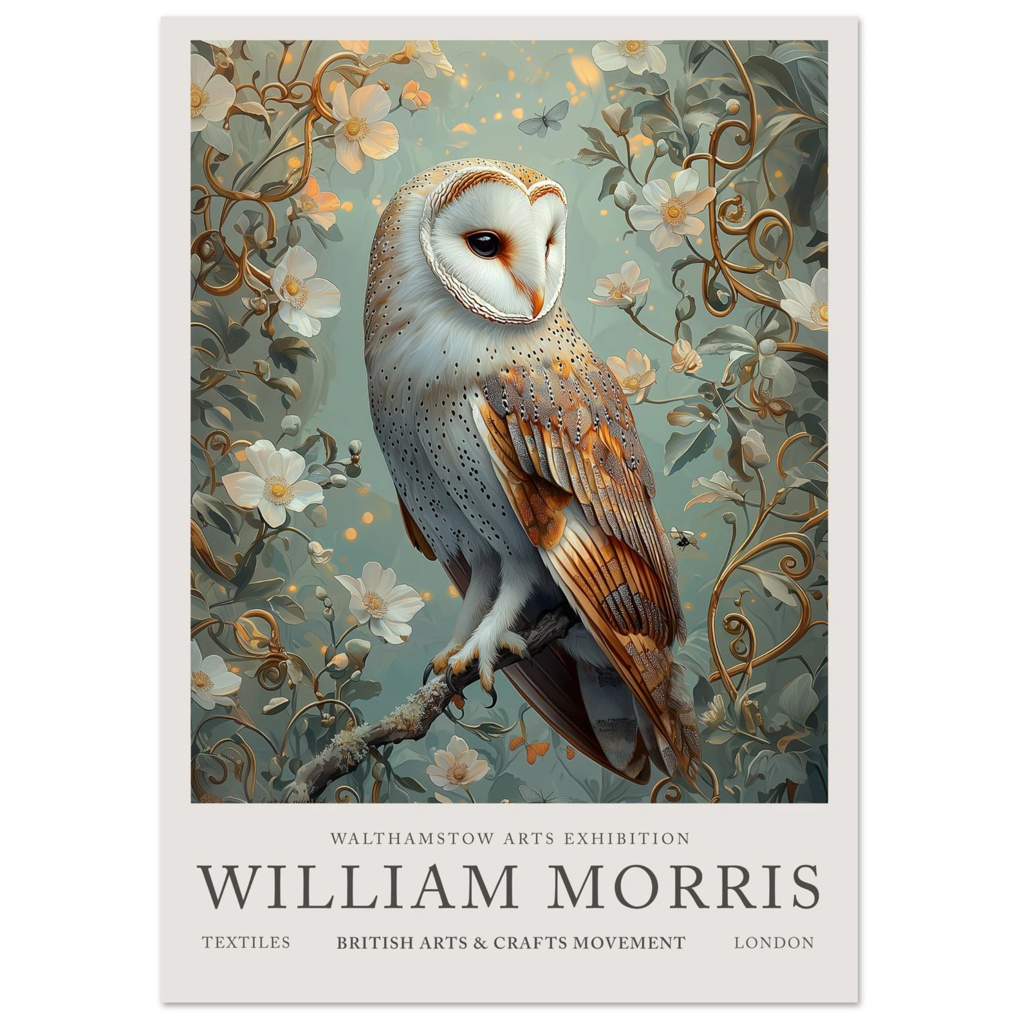 Barn Owl Whispering Wings - William Morris