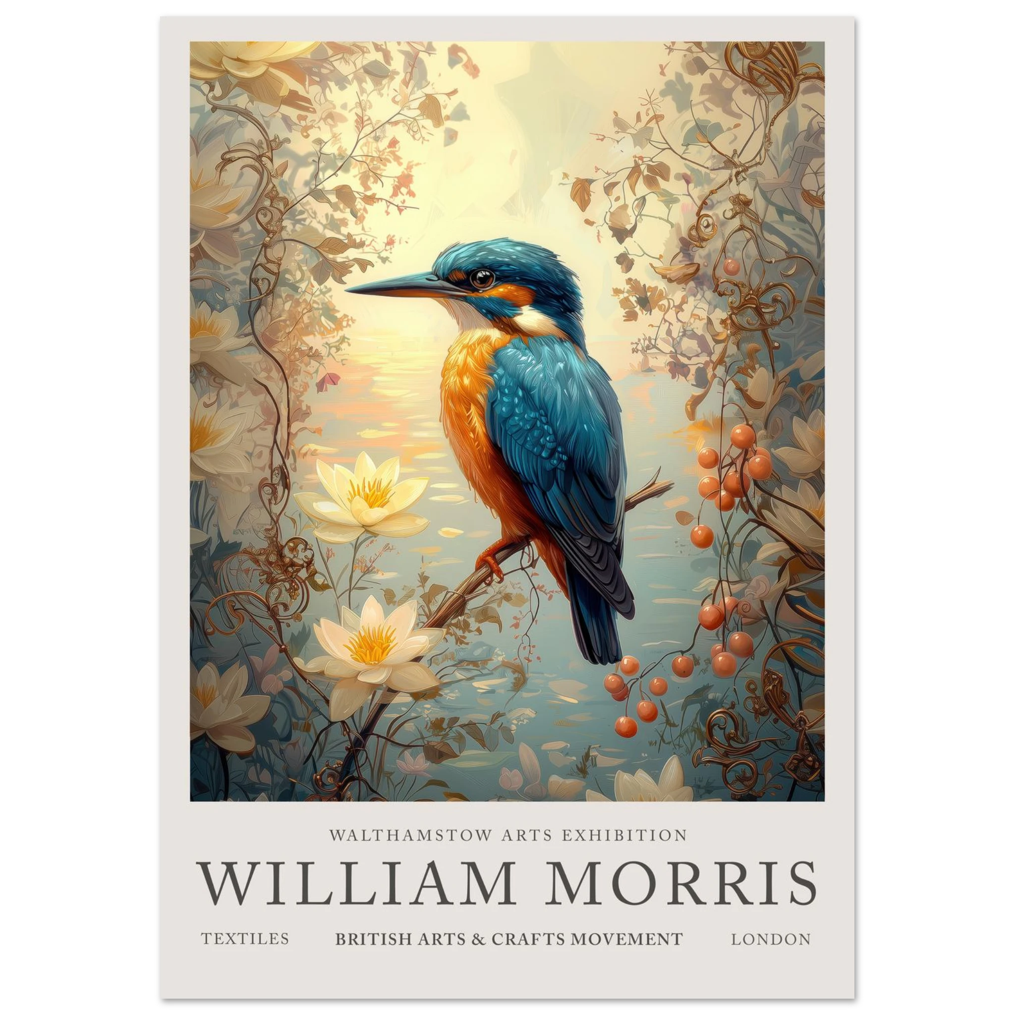 Kingfisher Calm - William Morris