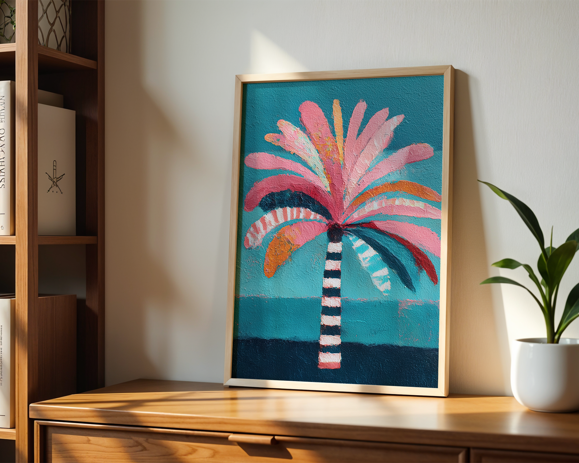 electric-tropic-palm-pop-art-print mockup