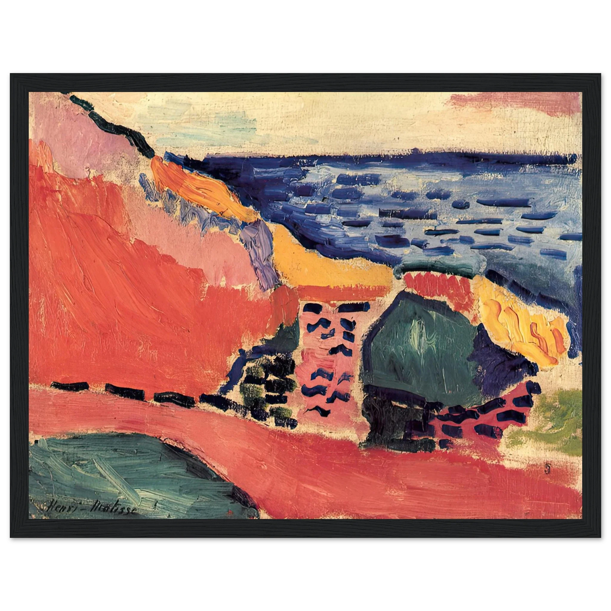 La Moulade, Collioure in the Summer by Henri Matisse – Fauvist Mediterranean Landscape Print