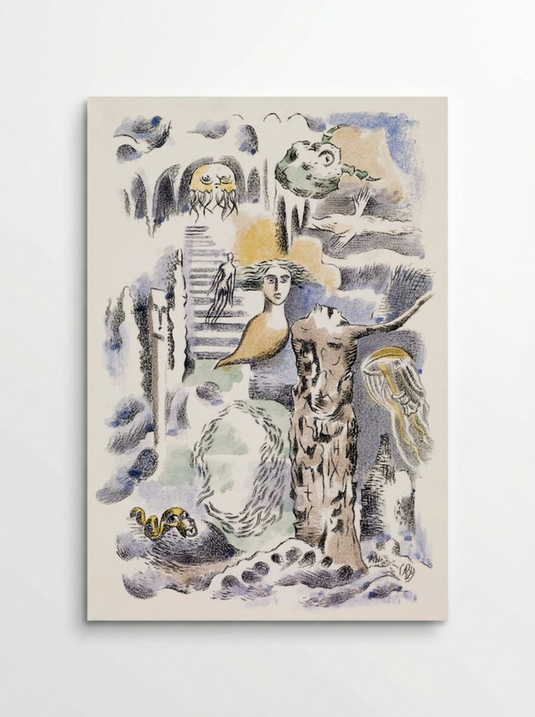 Design for Urne Buriall and Ghosts - Paul Nash - Poster