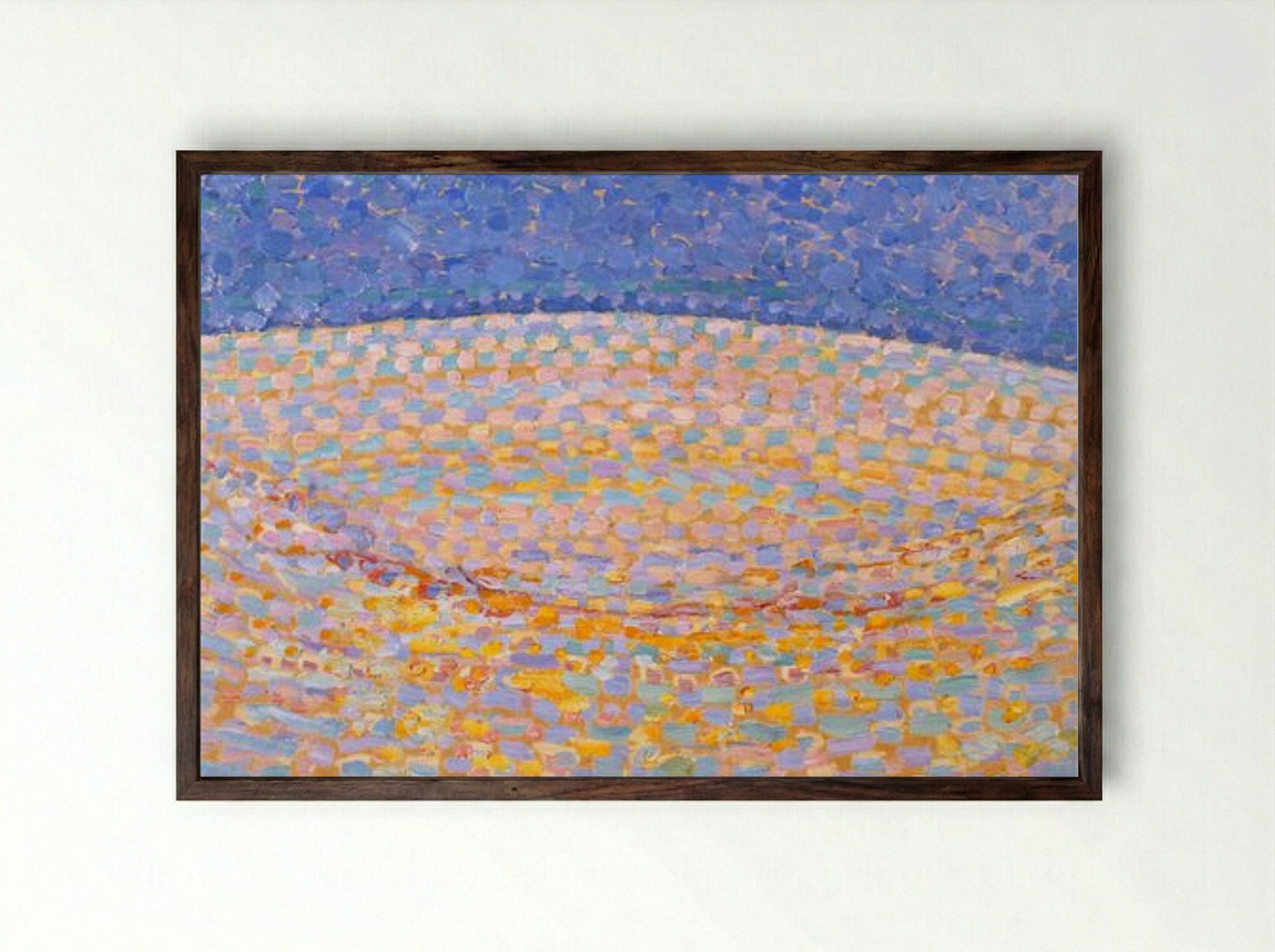 Dune III - Piet Mondrian - Framed Print Dark Wood