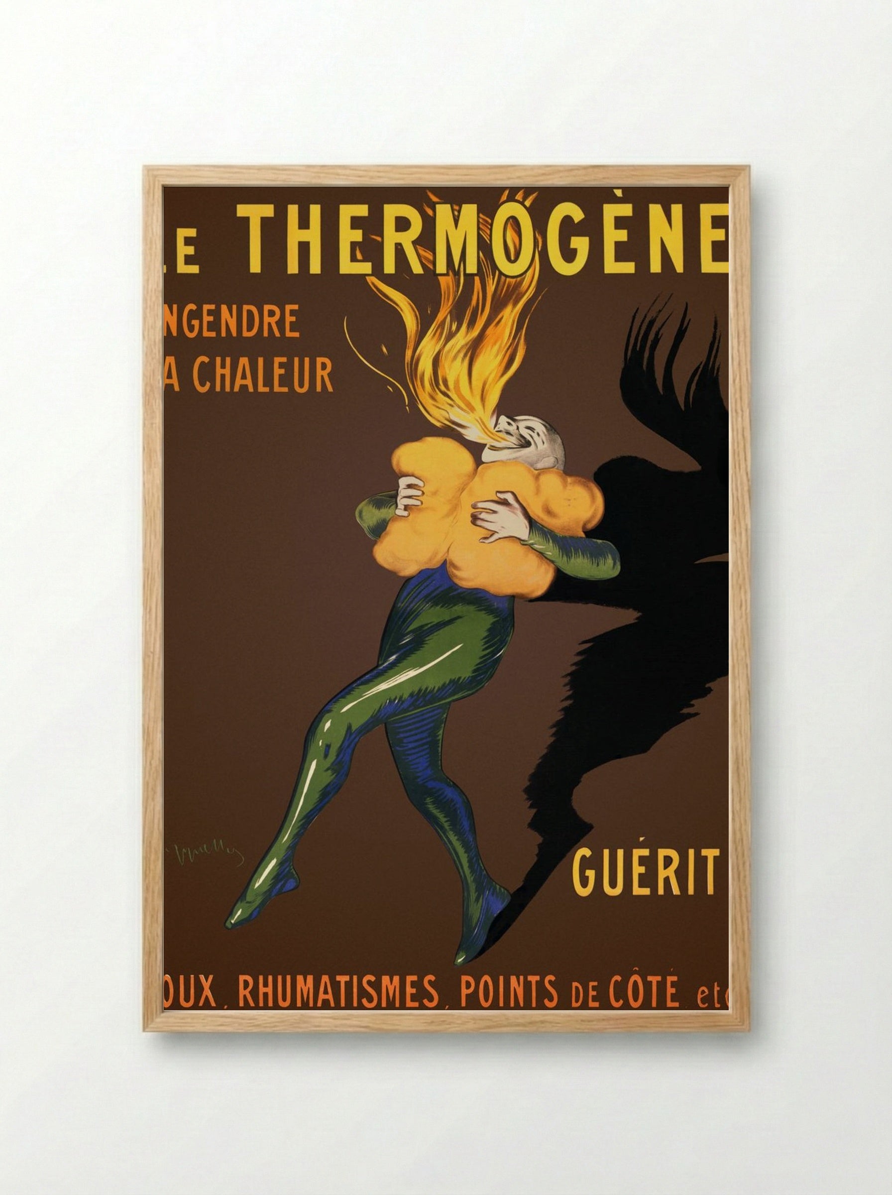 Le Thermogène Engendre la Chaleur - Leonetto Cappiello - Framed Print Wood