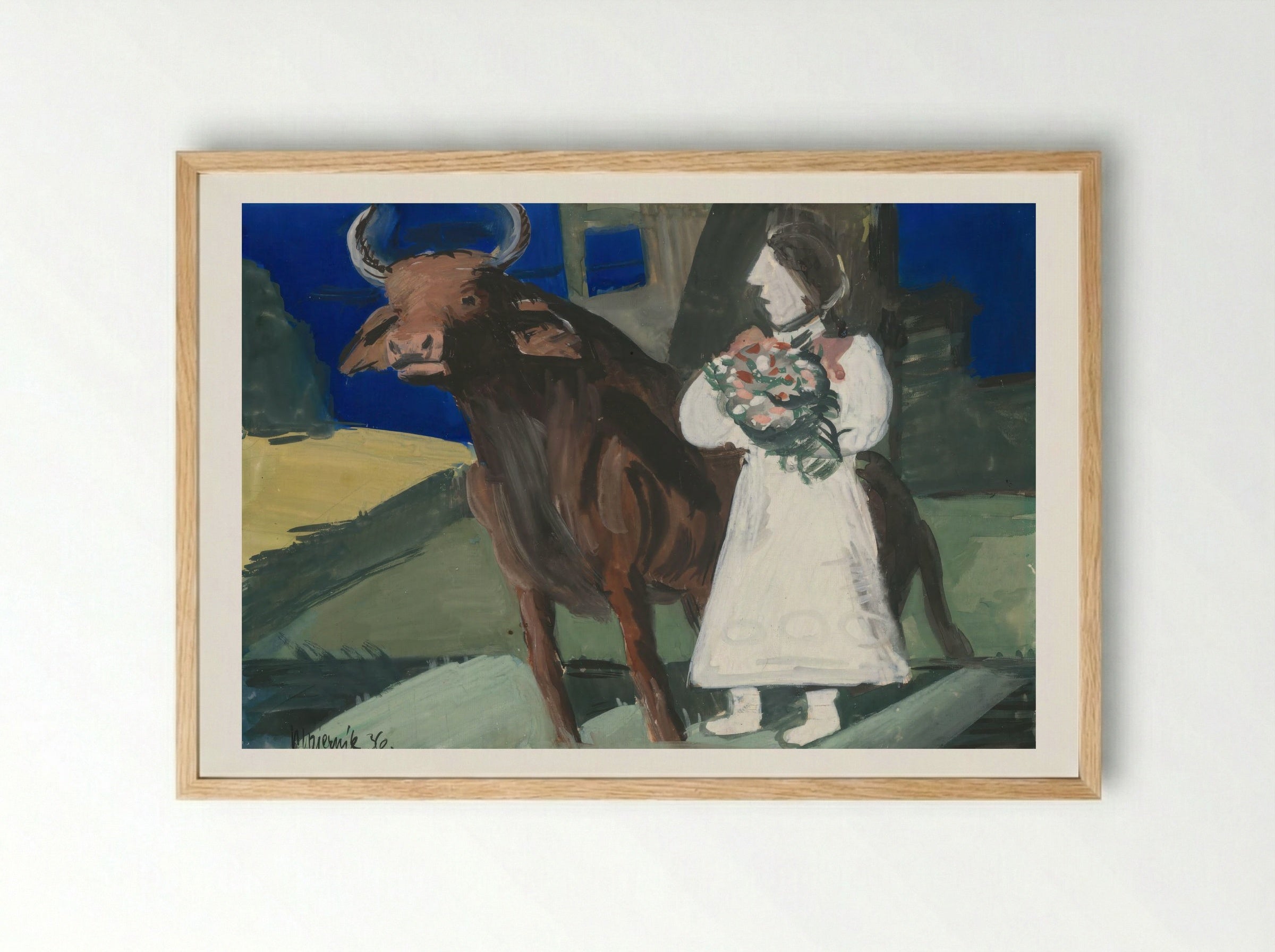 The Bride - Cyprián Majerník - Framed Print Wood