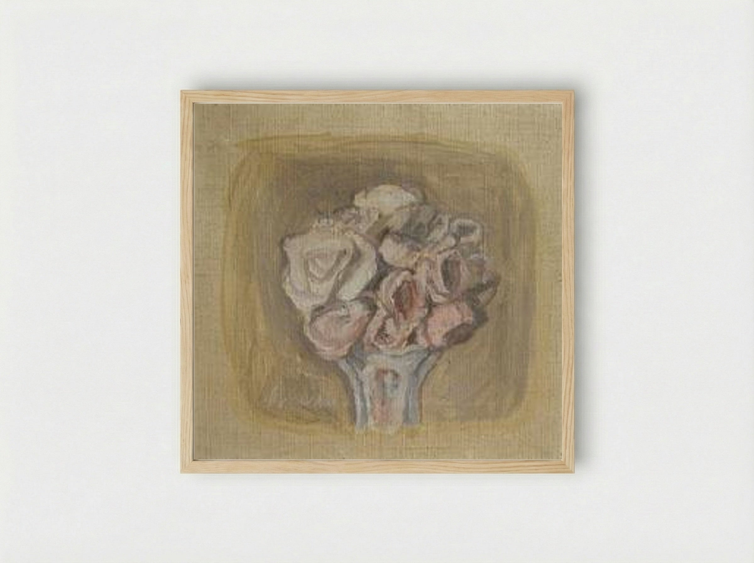 Natura Morta (Still Life with Flowers) - Giorgio Morandi - Framed Print Wood