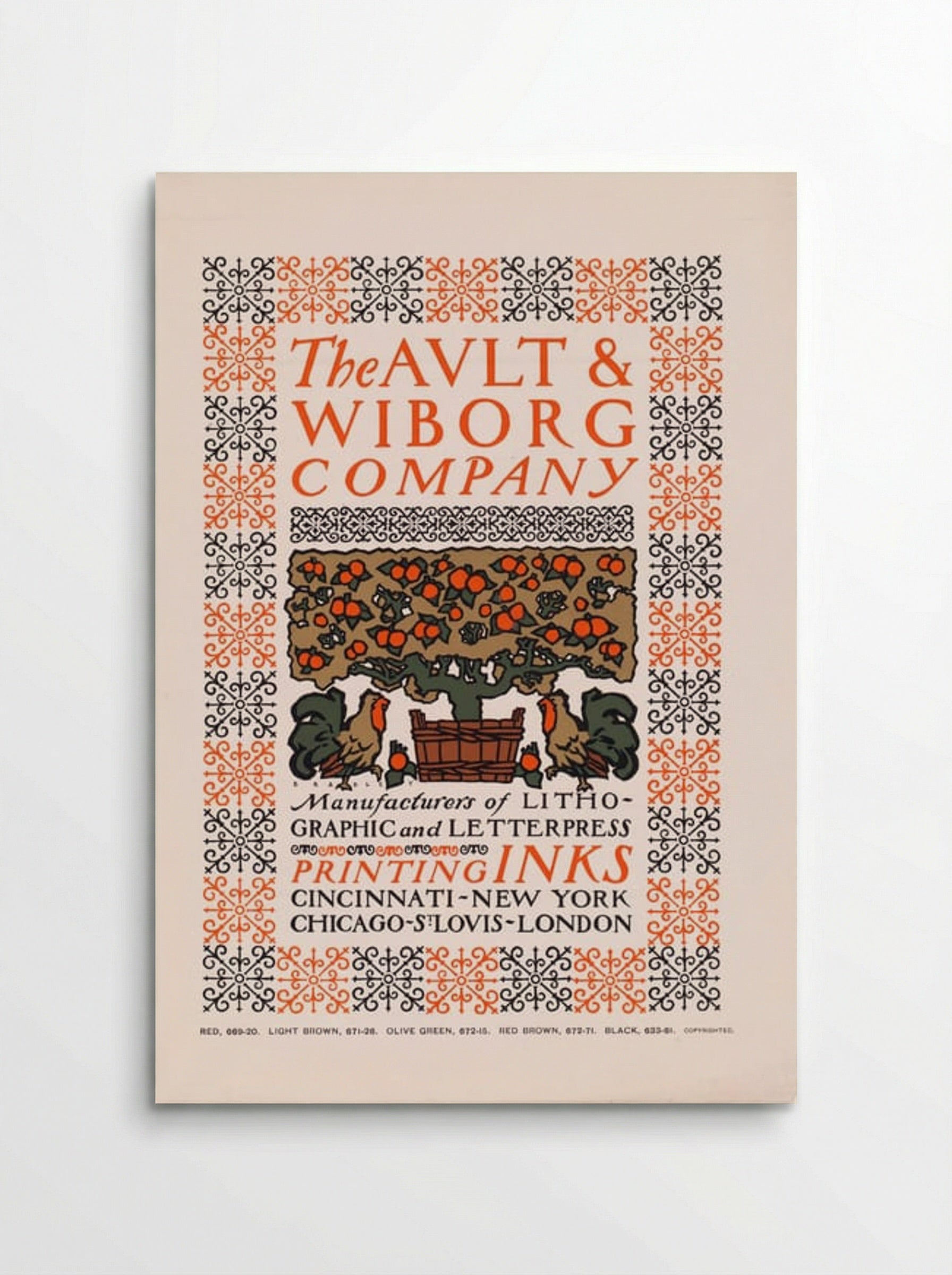 The Ault & Wiborg Company - Will H. Bradley - Poster
