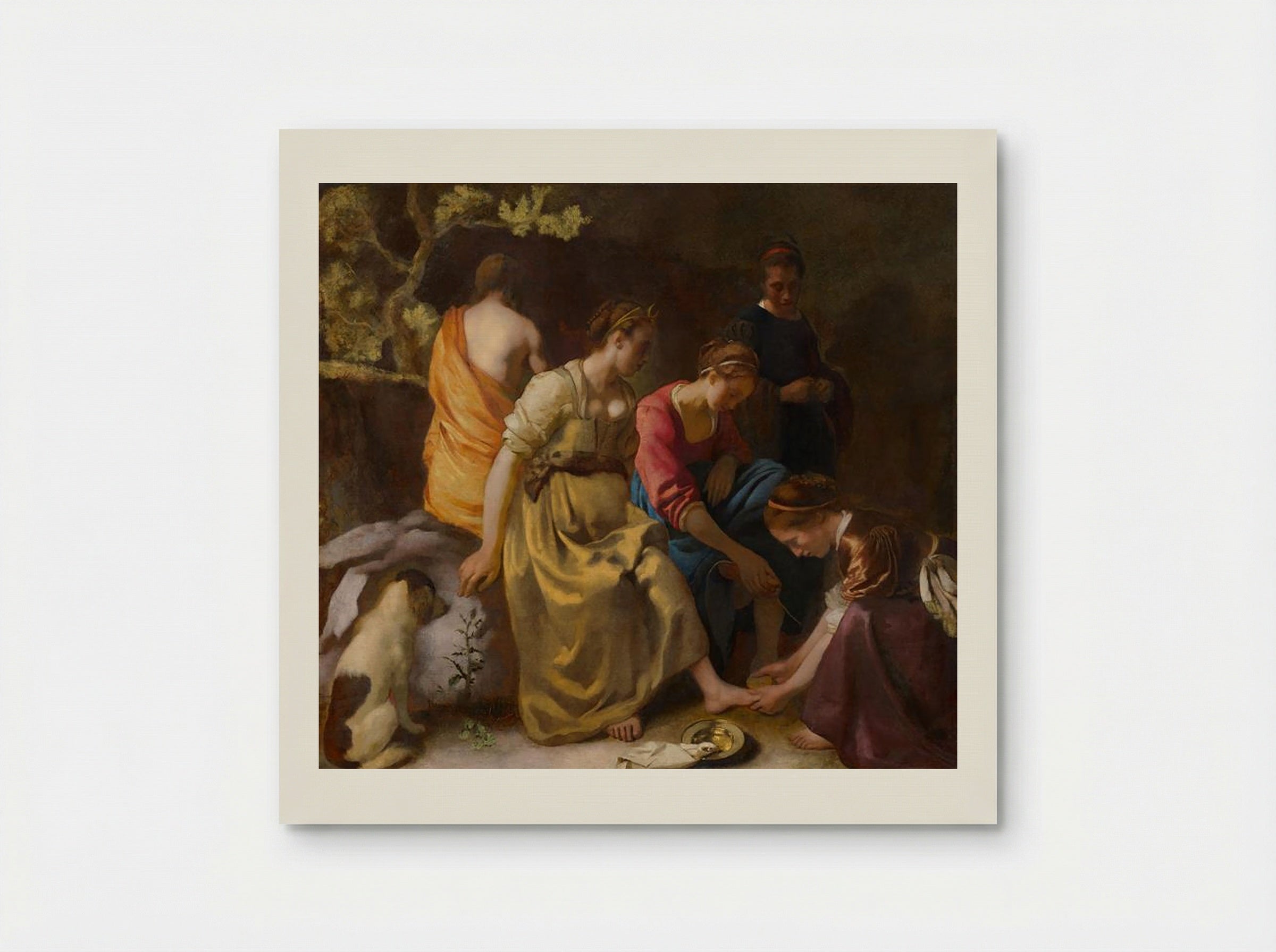 Diana and her Companions - Johannes Vermeer - Poster