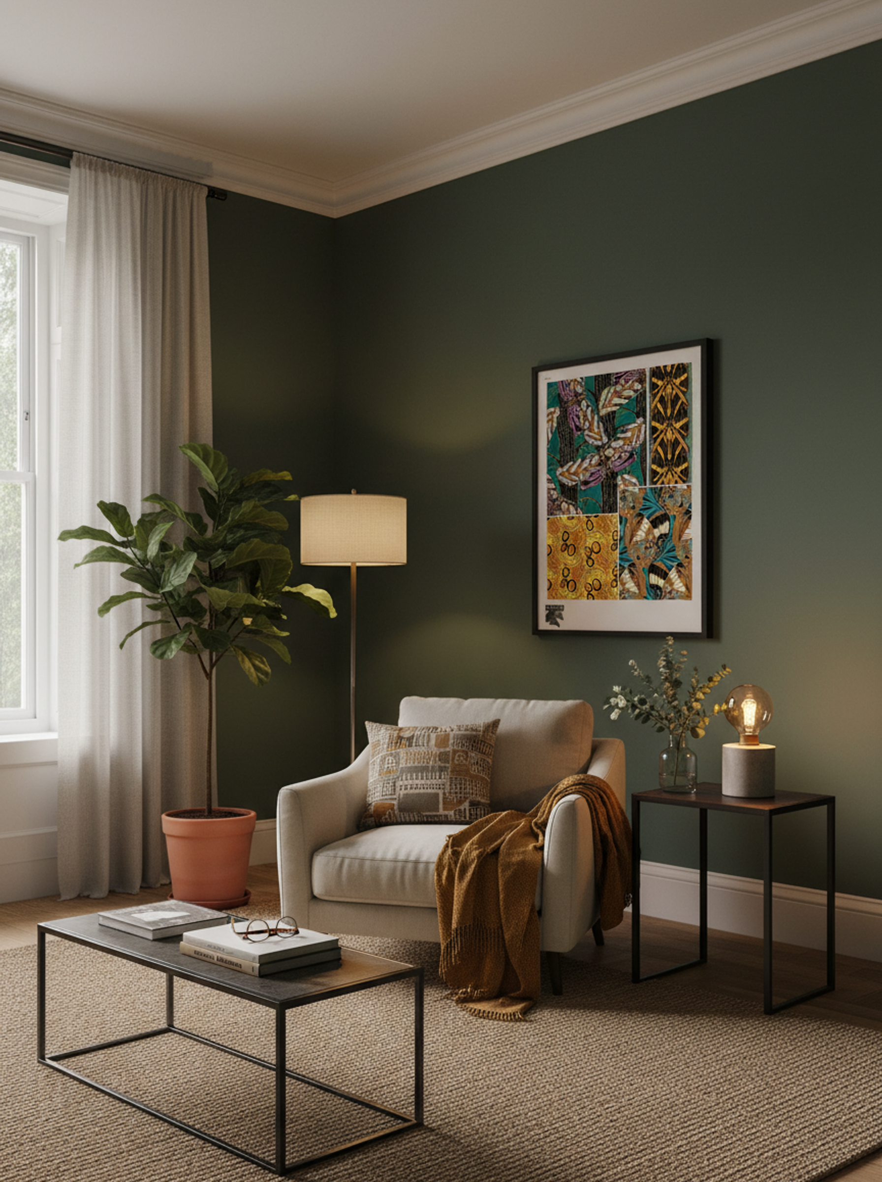 Butterflies Pattern Plate (from Papillons) - Émile-Allain Séguy - Lifestyle