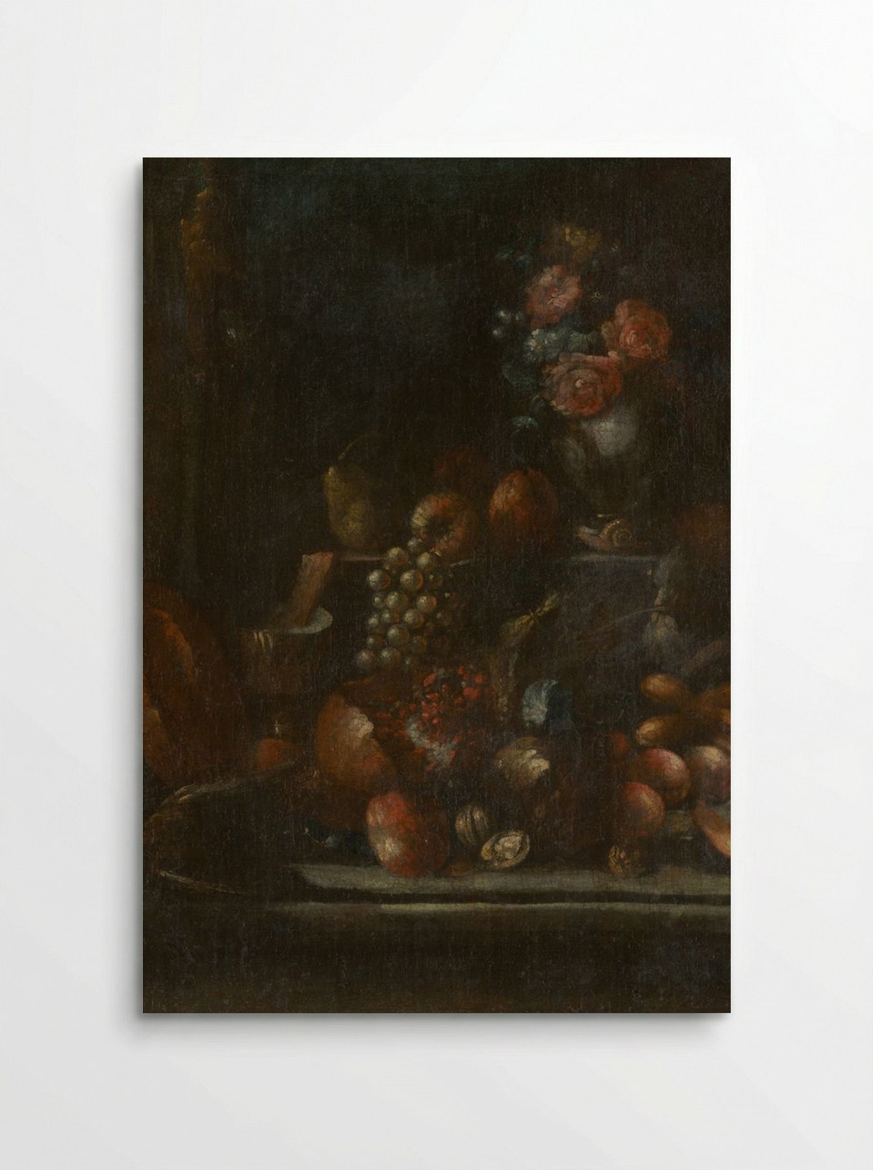 Still Life with Fruit and a Vase - Fine Art Print - Poster