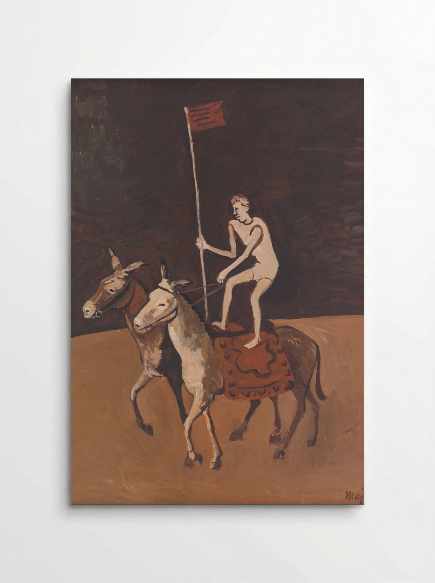 Circus Performer on Horses - Cyprián Majerník - Poster