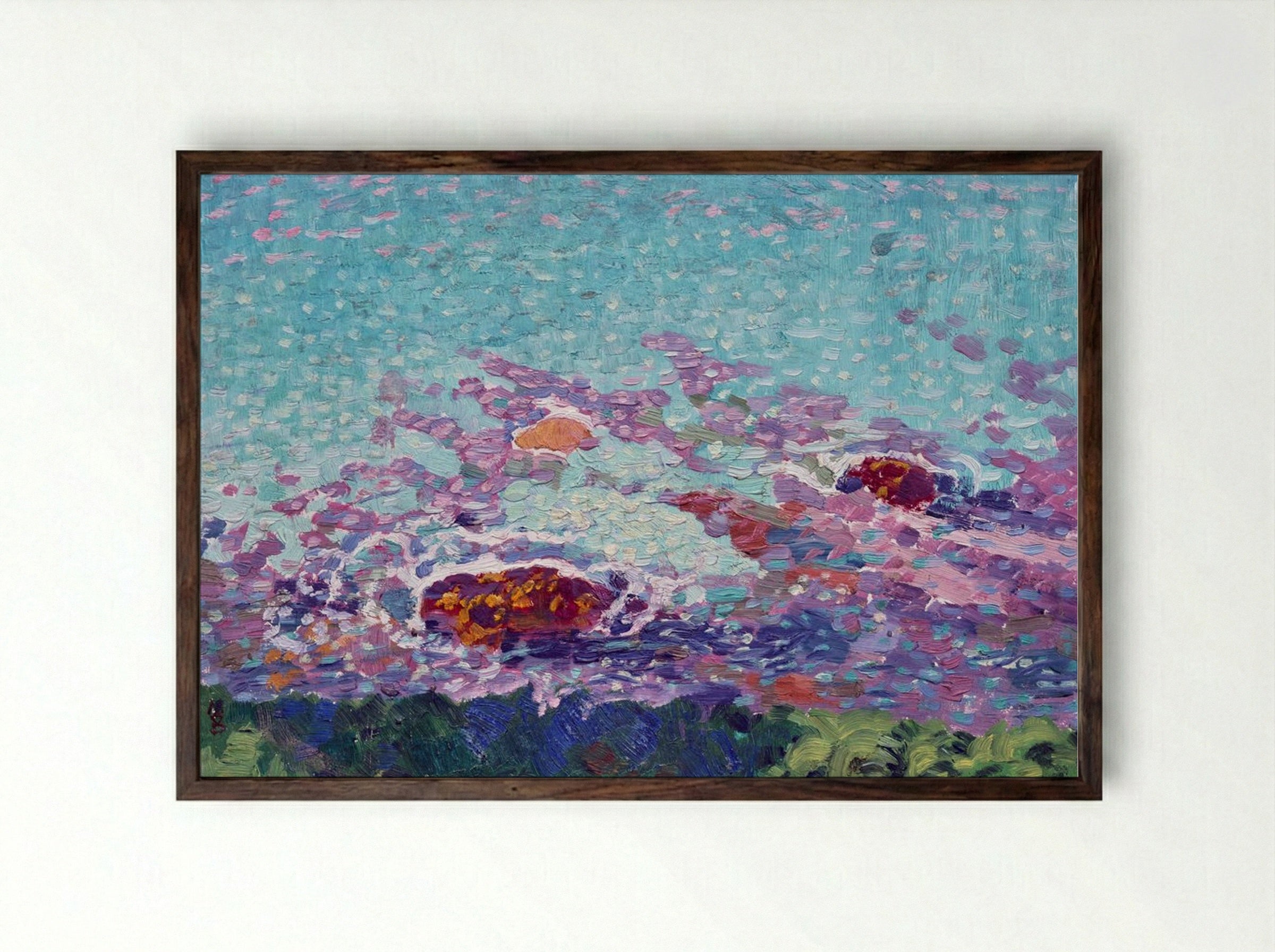 Ocean Coast - Maurice Denis - Framed Print Dark Wood